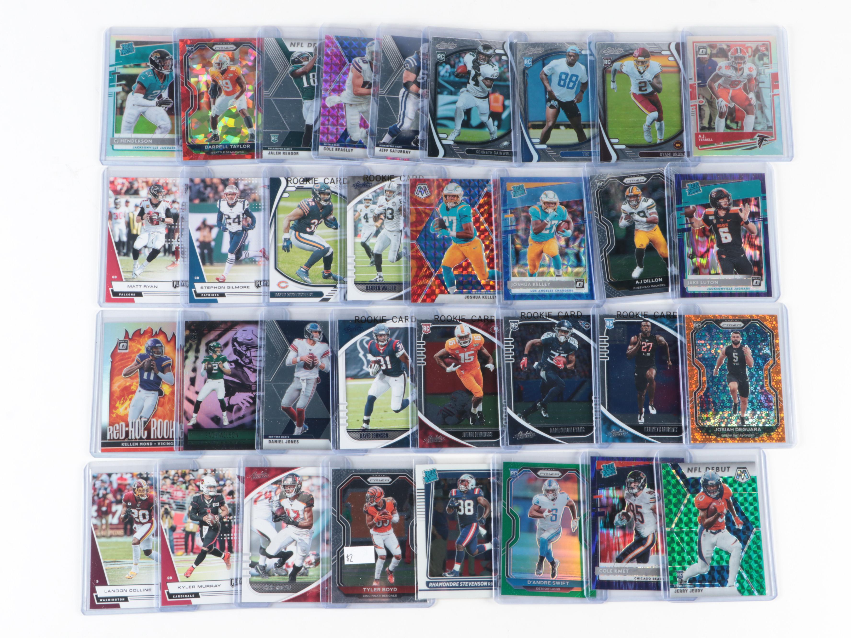Panini Football Cards with Graded Herbert Rookie, Brady, Mahomes and More, 2020s