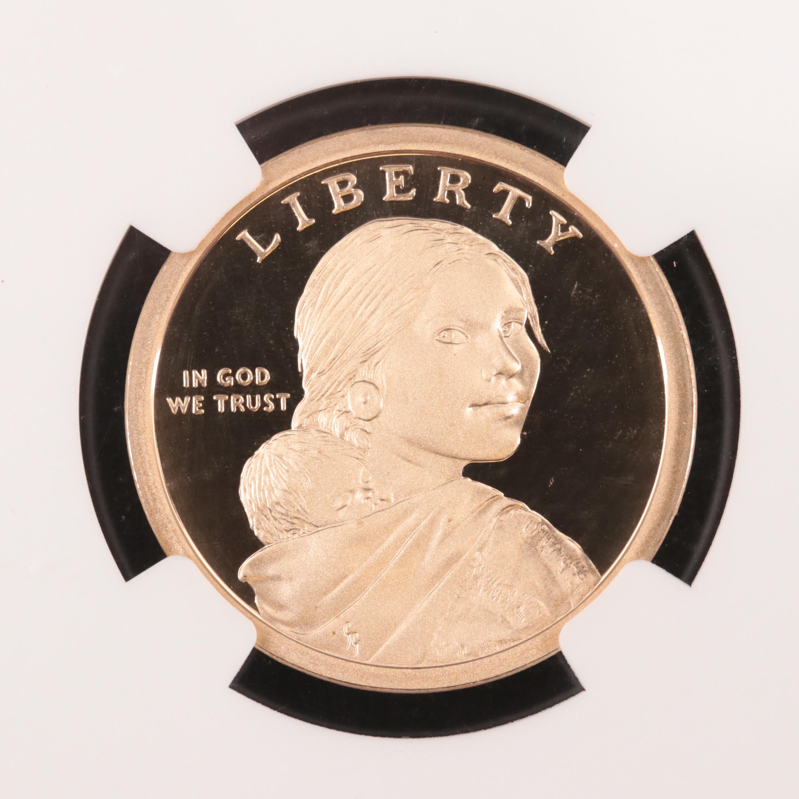 NGC Graded PF70 Ultra Cameo 2019-S Mary Ross Sacagawea Dollar Proof Coin