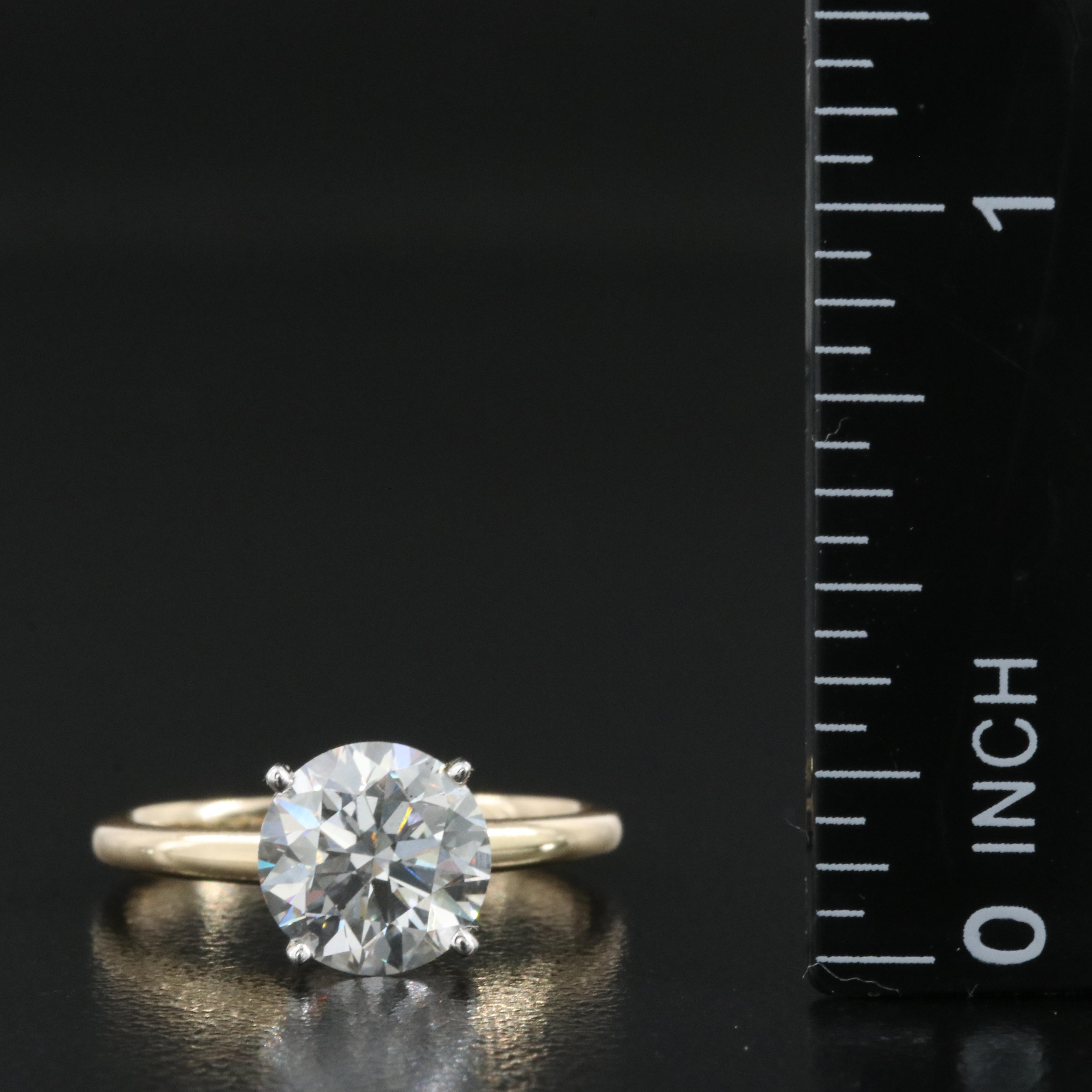 14K 1.97 CT Lab Grown Diamond Solitaire Ring