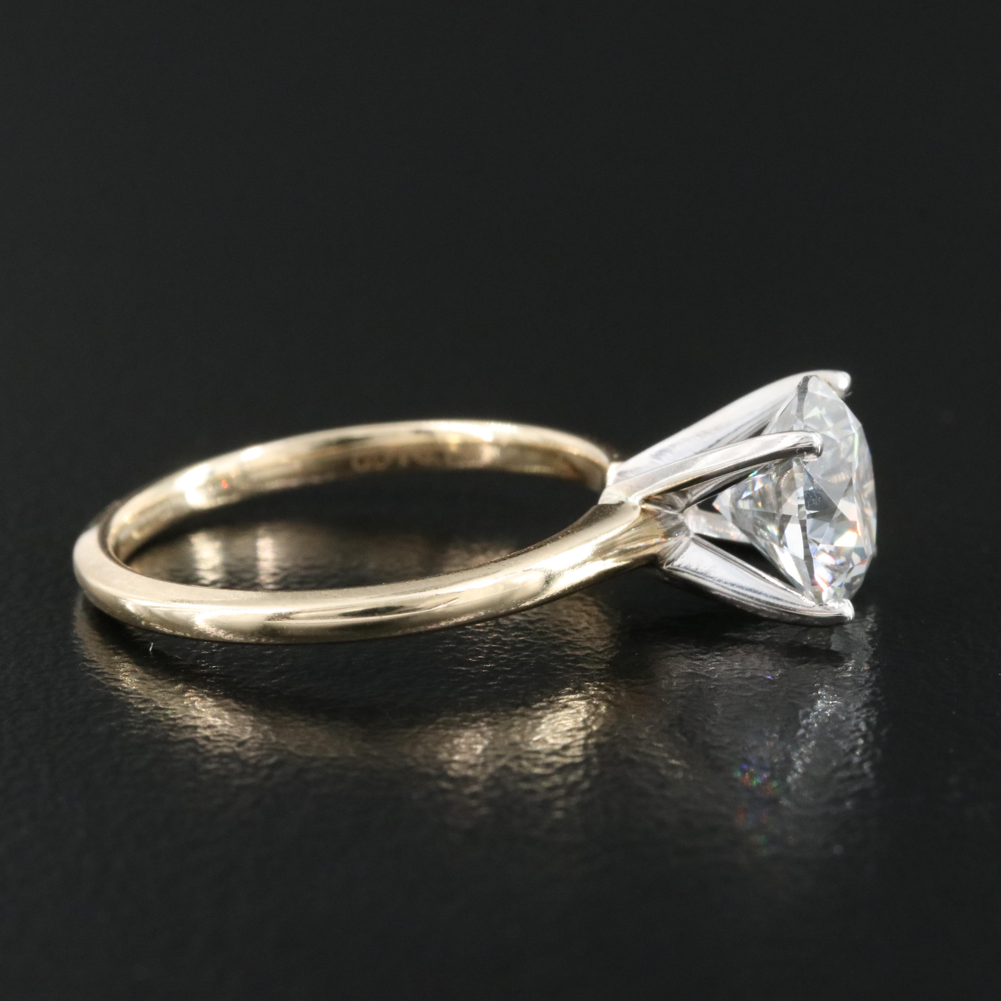 14K 1.97 CT Lab Grown Diamond Solitaire Ring