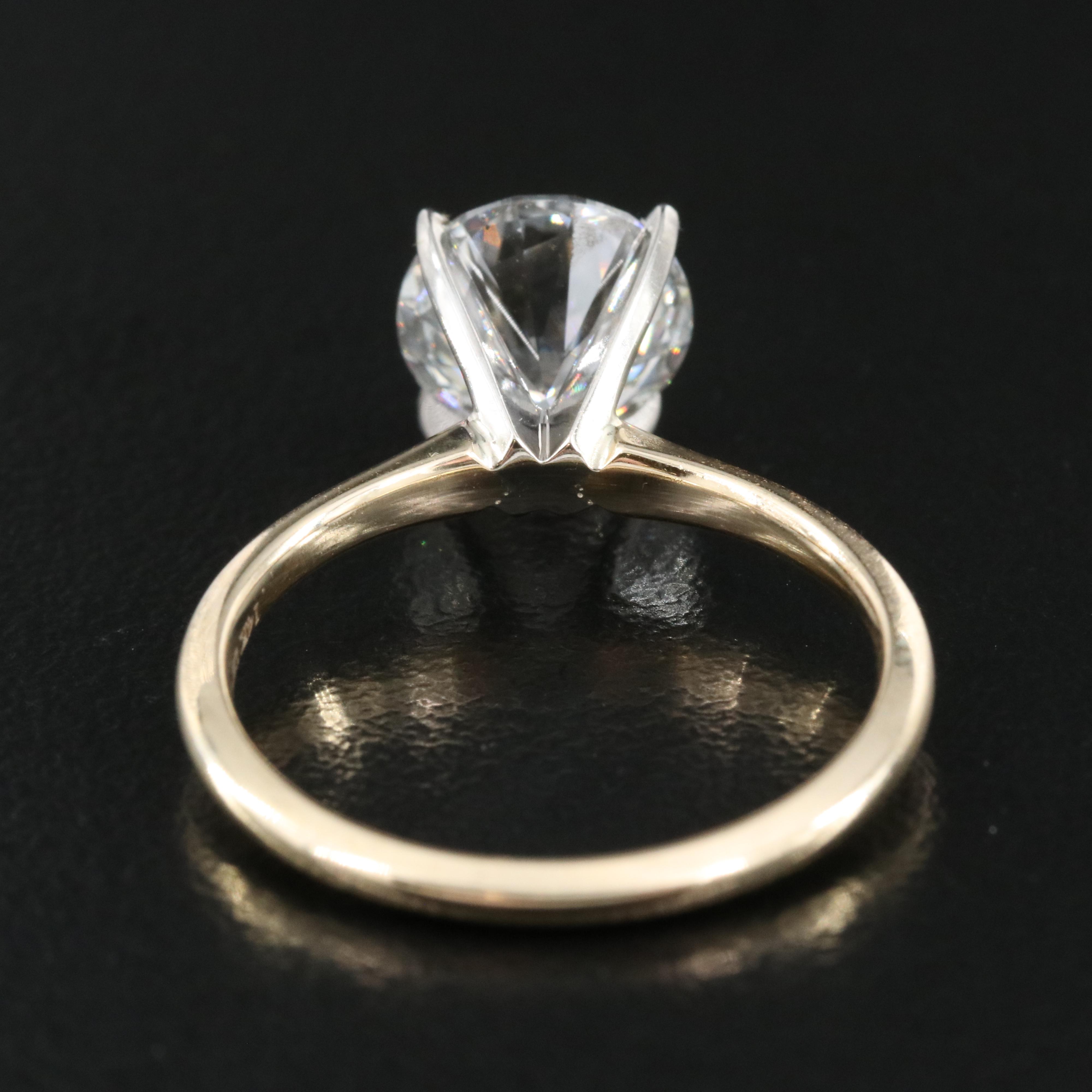 14K 1.97 CT Lab Grown Diamond Solitaire Ring