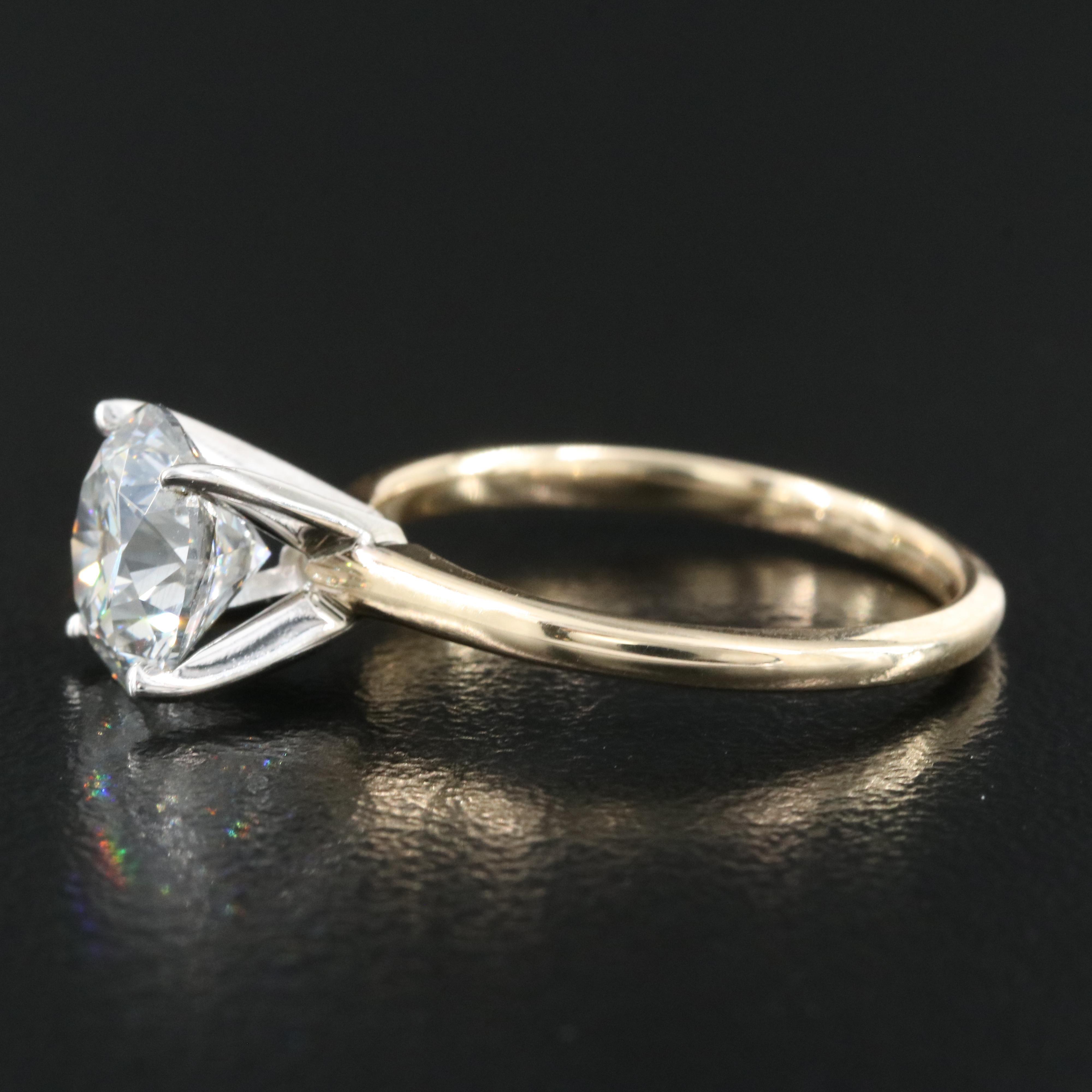 14K 1.97 CT Lab Grown Diamond Solitaire Ring