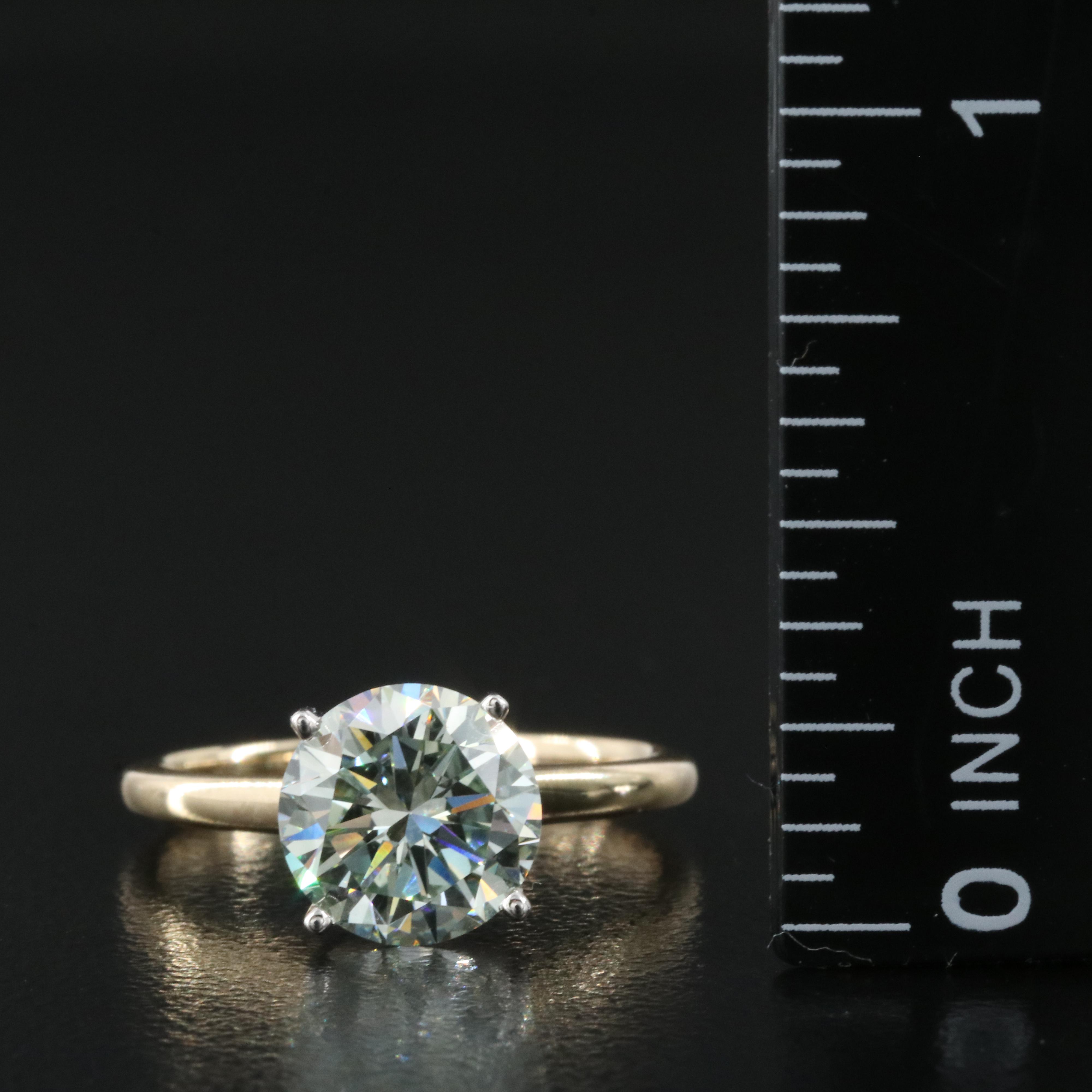 14K 2.04 CT Lab Grown Diamond Solitaire Ring