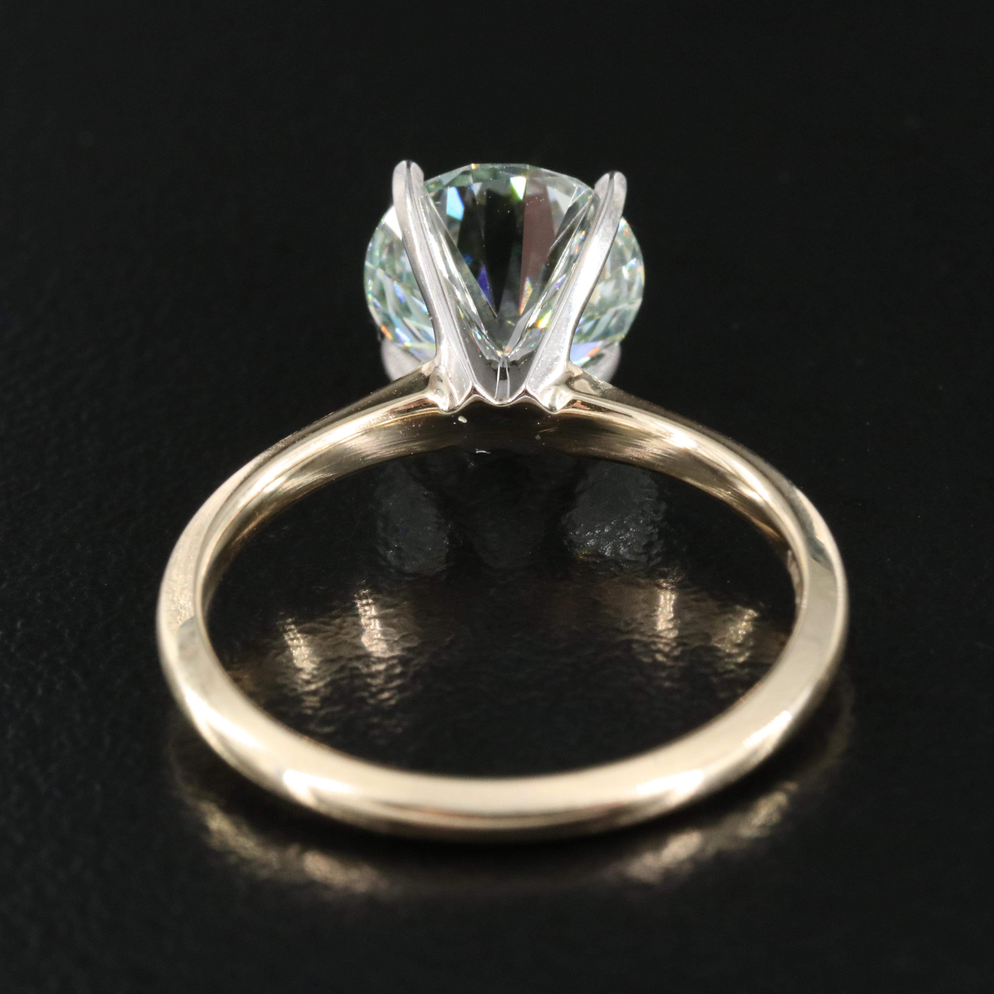 14K 2.04 CT Lab Grown Diamond Solitaire Ring