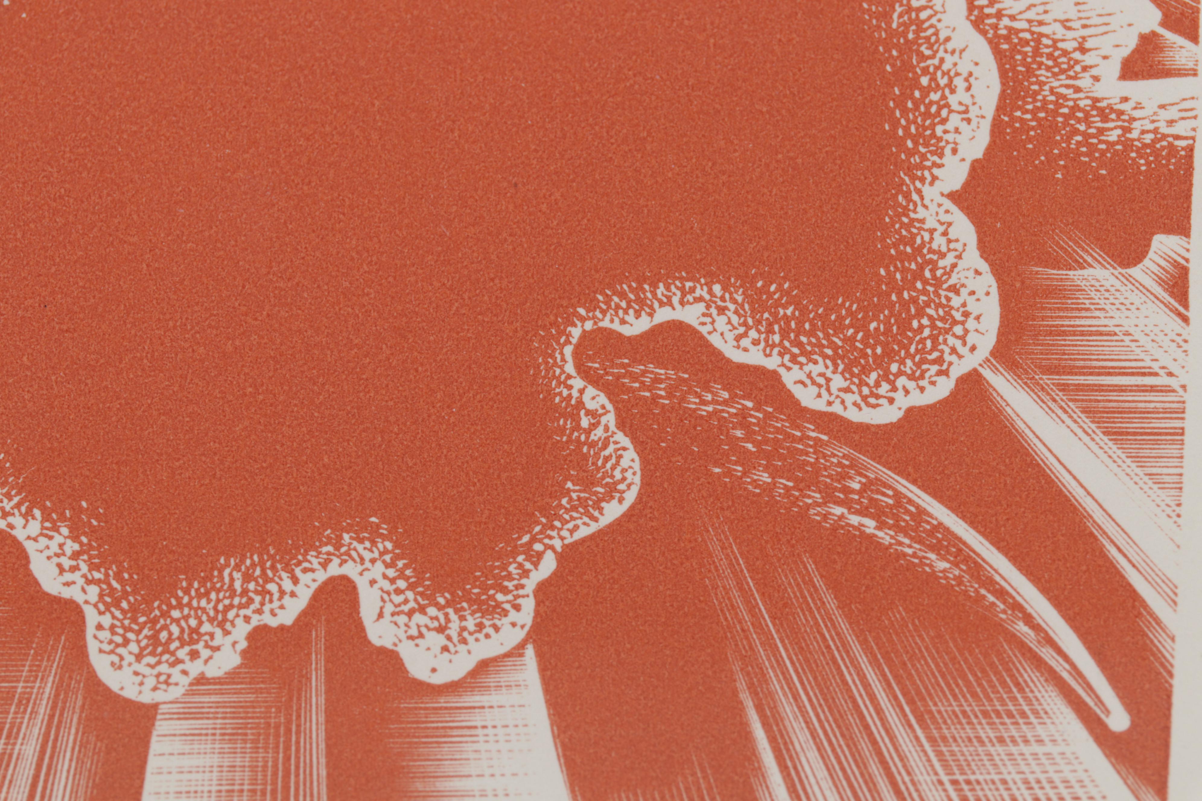 Lynd Ward Art Deco Woodcut From "Wild Pilgrimage," 1932