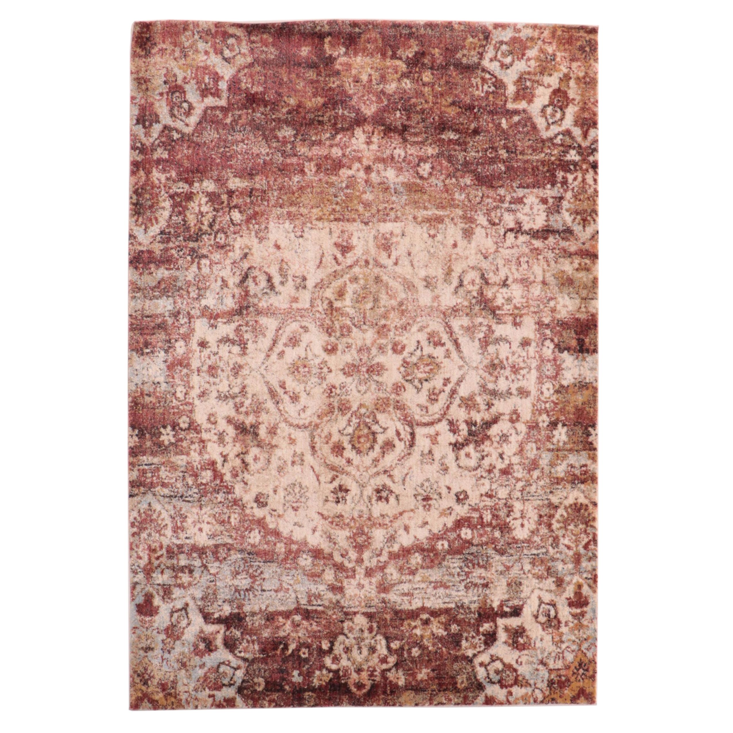 5'2 x 7'7 Machine Made The Rug Gallery Overdyed Egyptian Area Rug