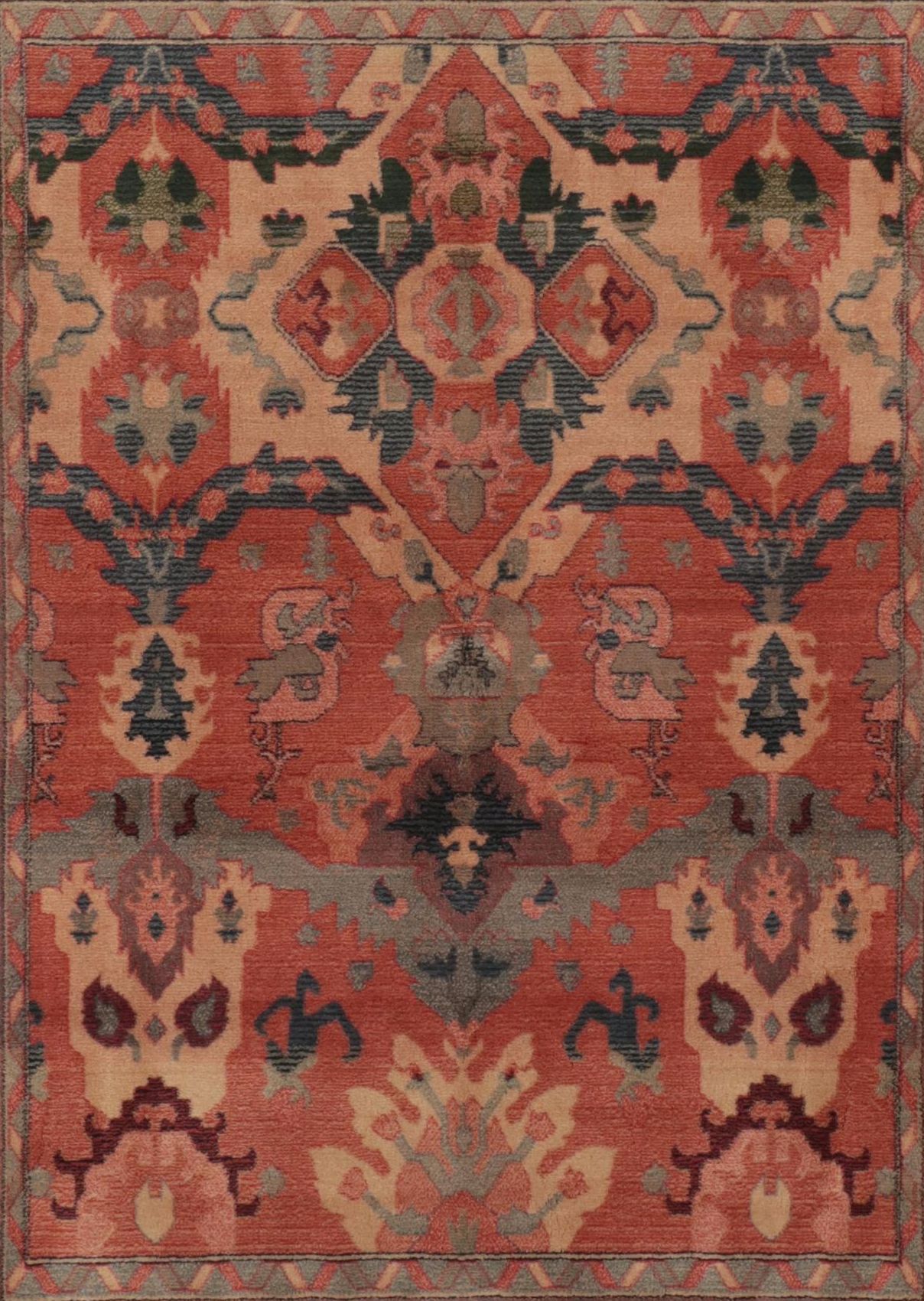 3'11 x 5'10 Machine Made The Rug Gallery Persian Style Area Rug