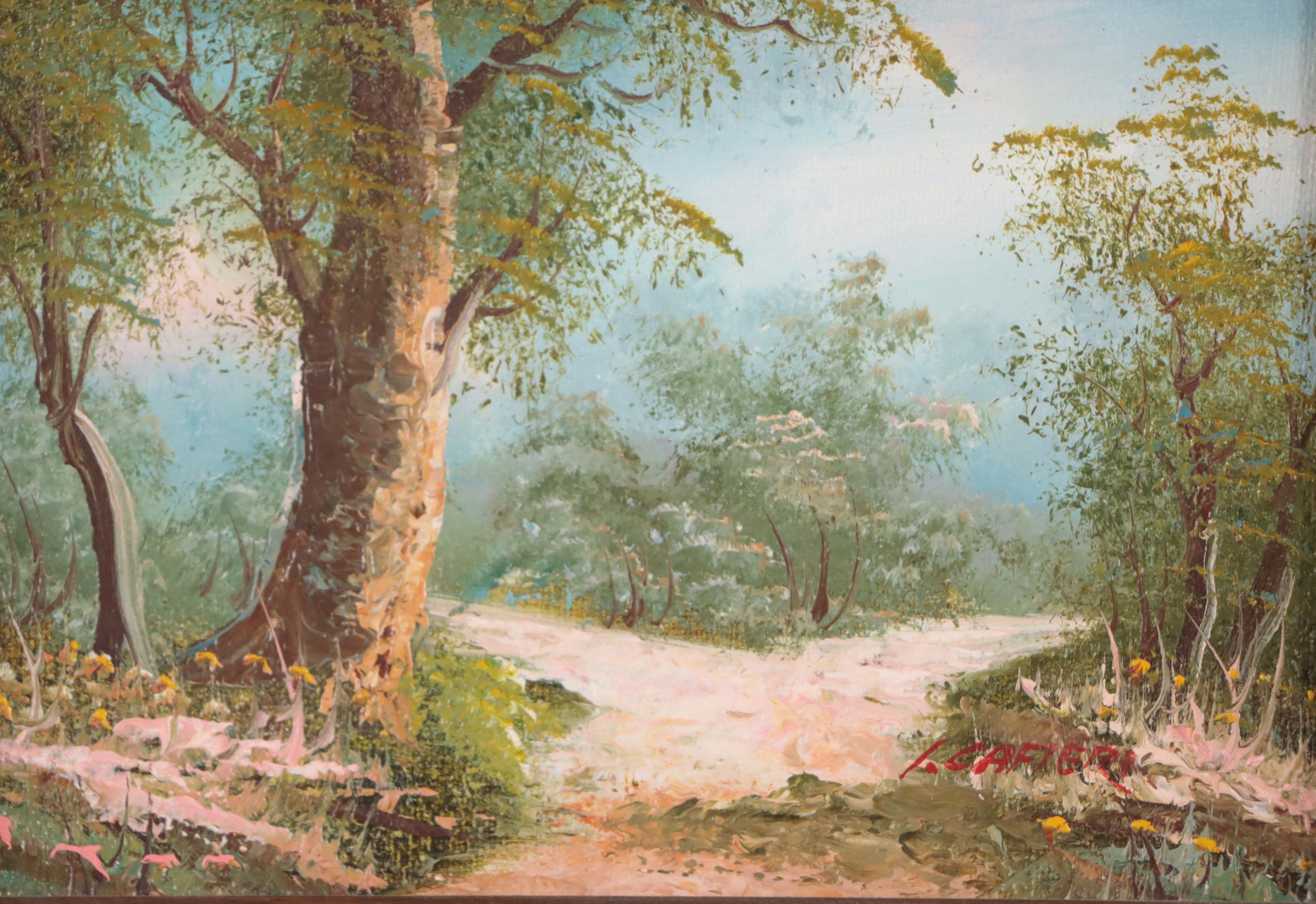 Clara Inness and Irene Cafieri Oil Paintings of Verdant Landscapes