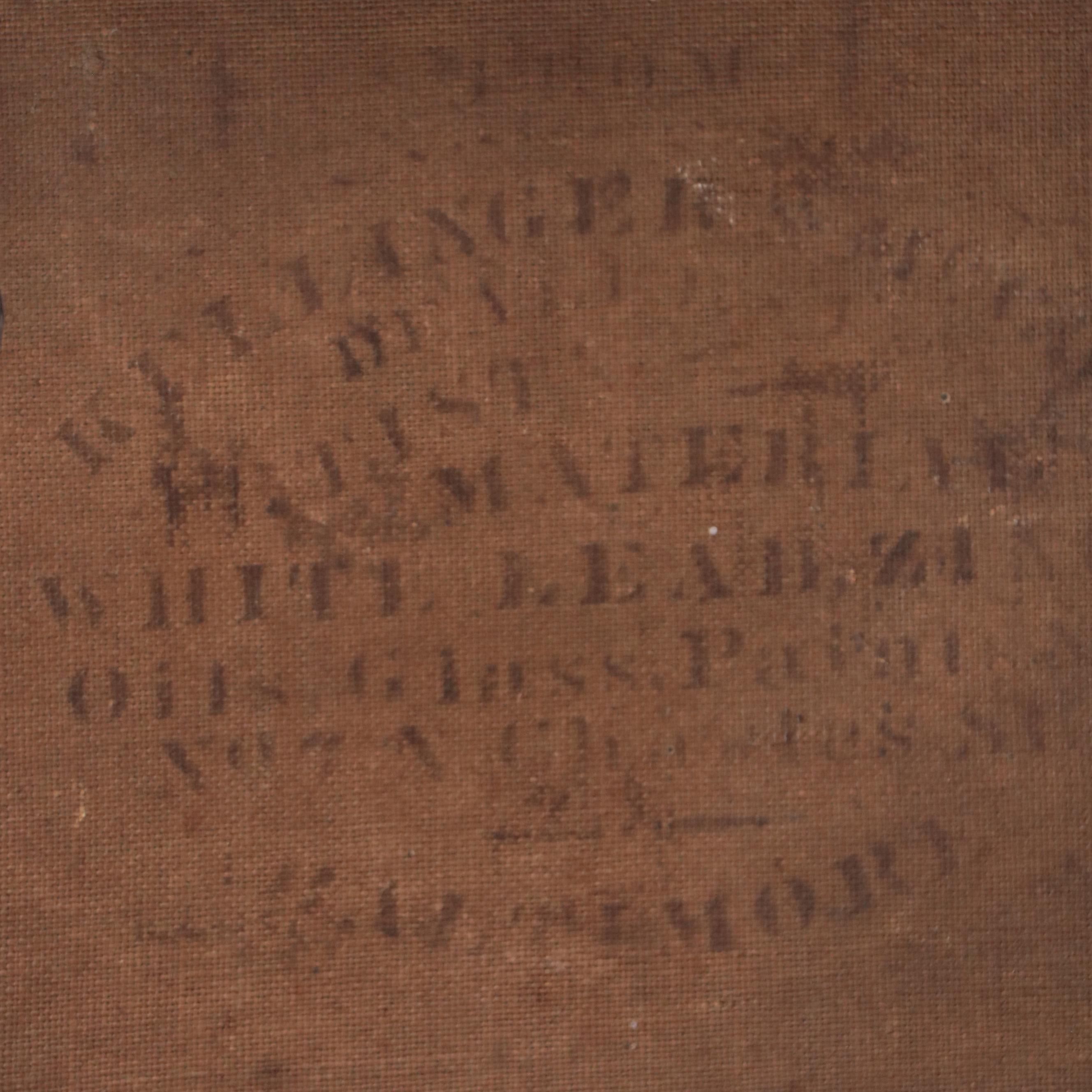 American Folk Art Oil Painting of Little Red Riding Hood, 1868-1874