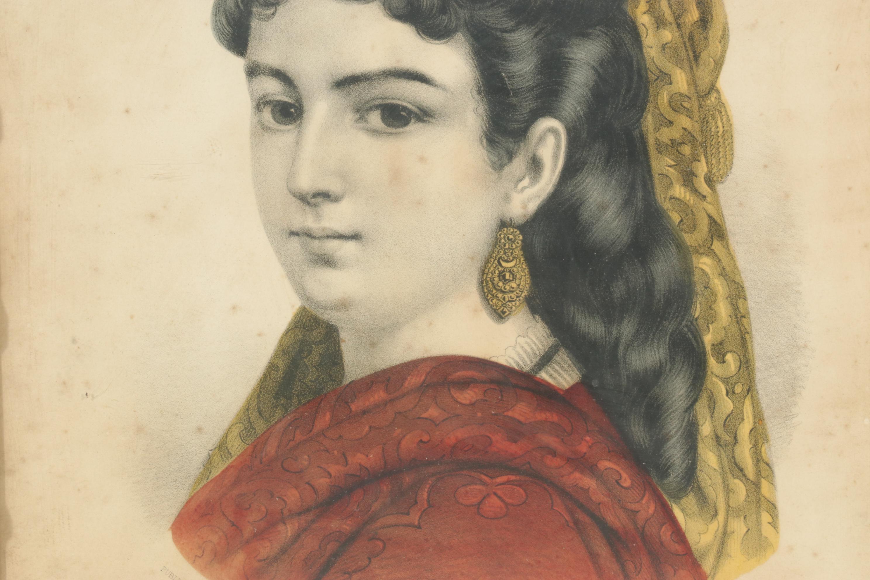 Currier & Ives Hand-Colored Lithographs, 19th Century