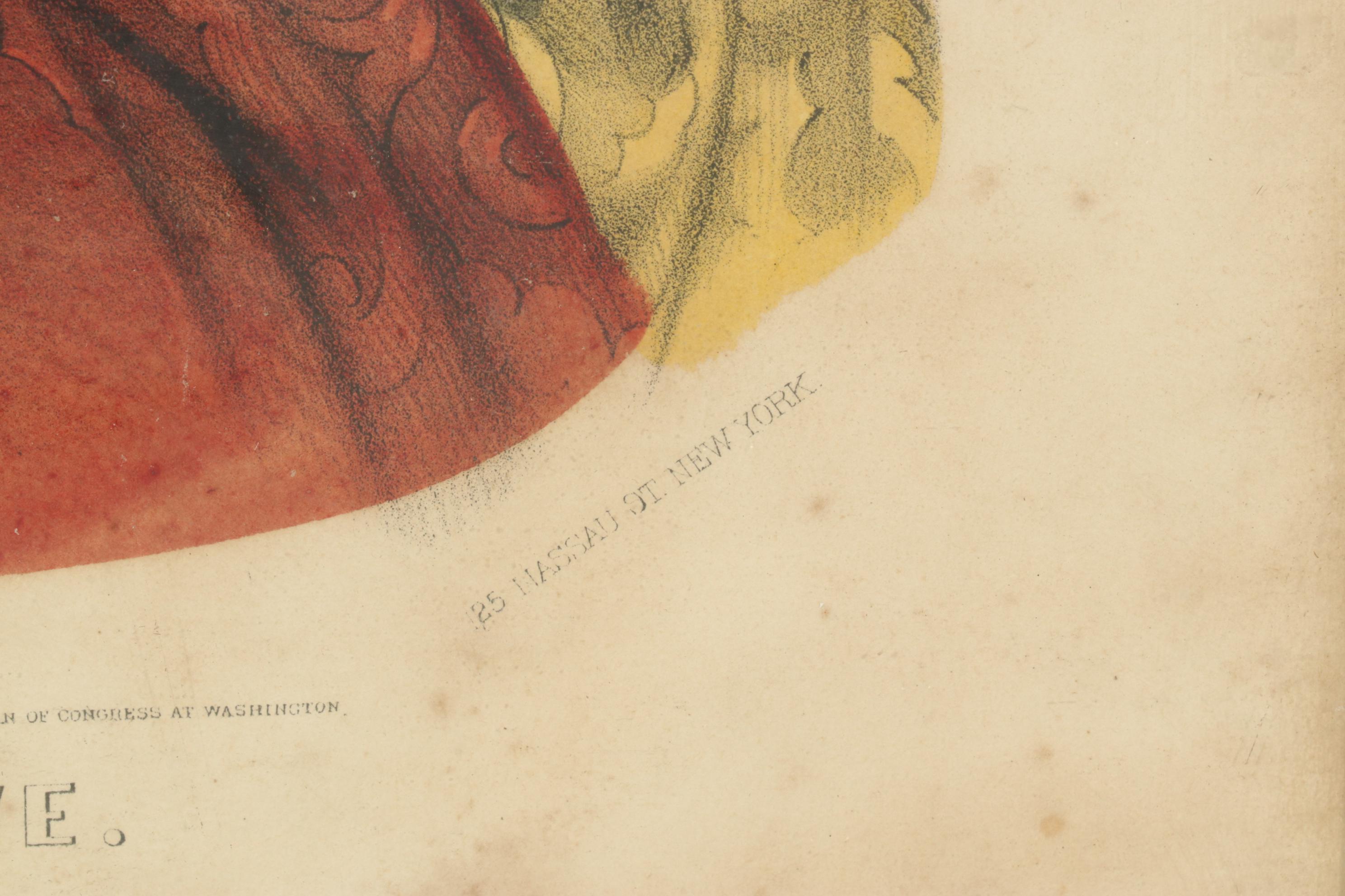 Currier & Ives Hand-Colored Lithographs, 19th Century