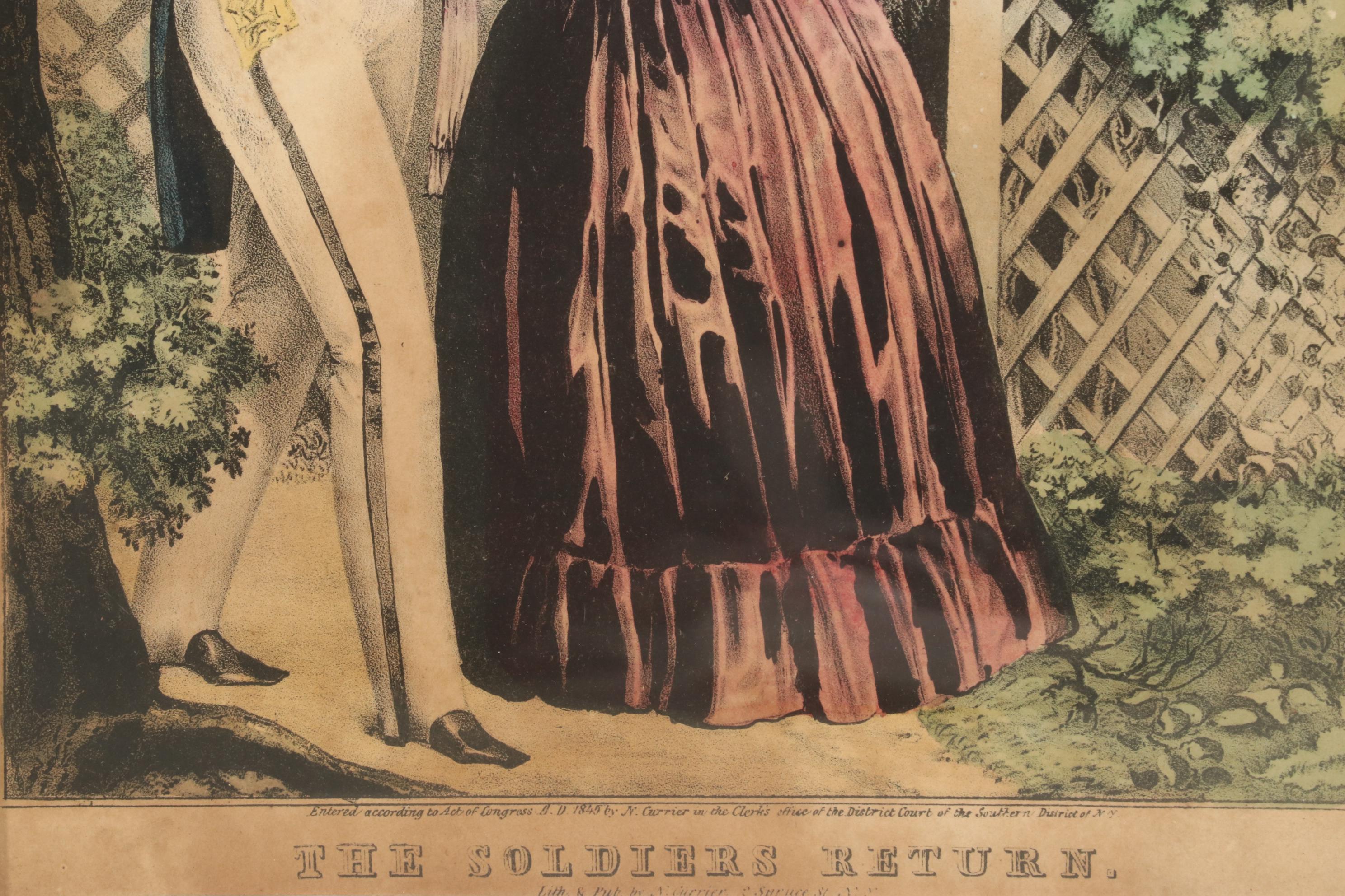 Currier & Ives Hand-Colored Lithographs, 19th Century