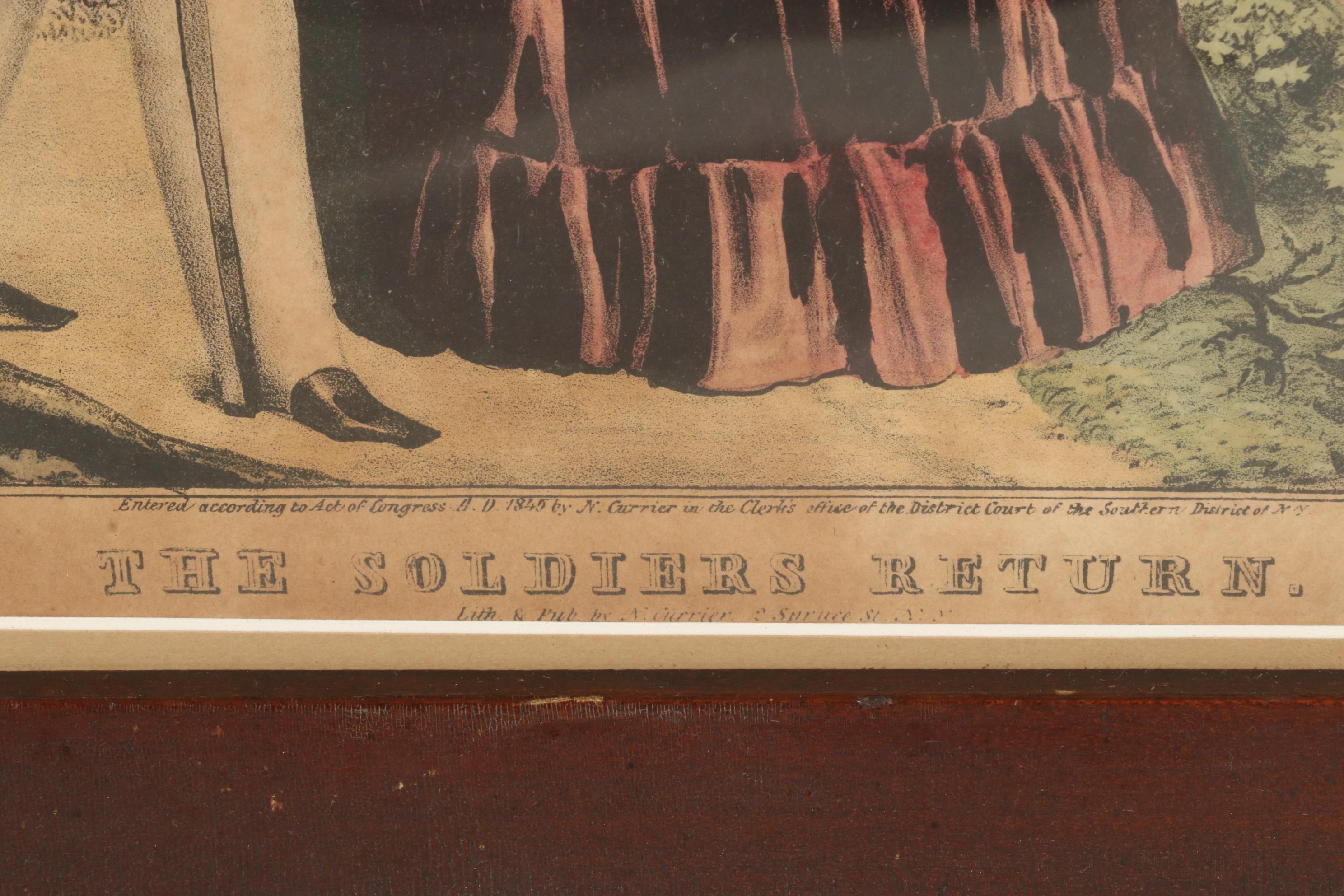 Currier & Ives Hand-Colored Lithographs, 19th Century