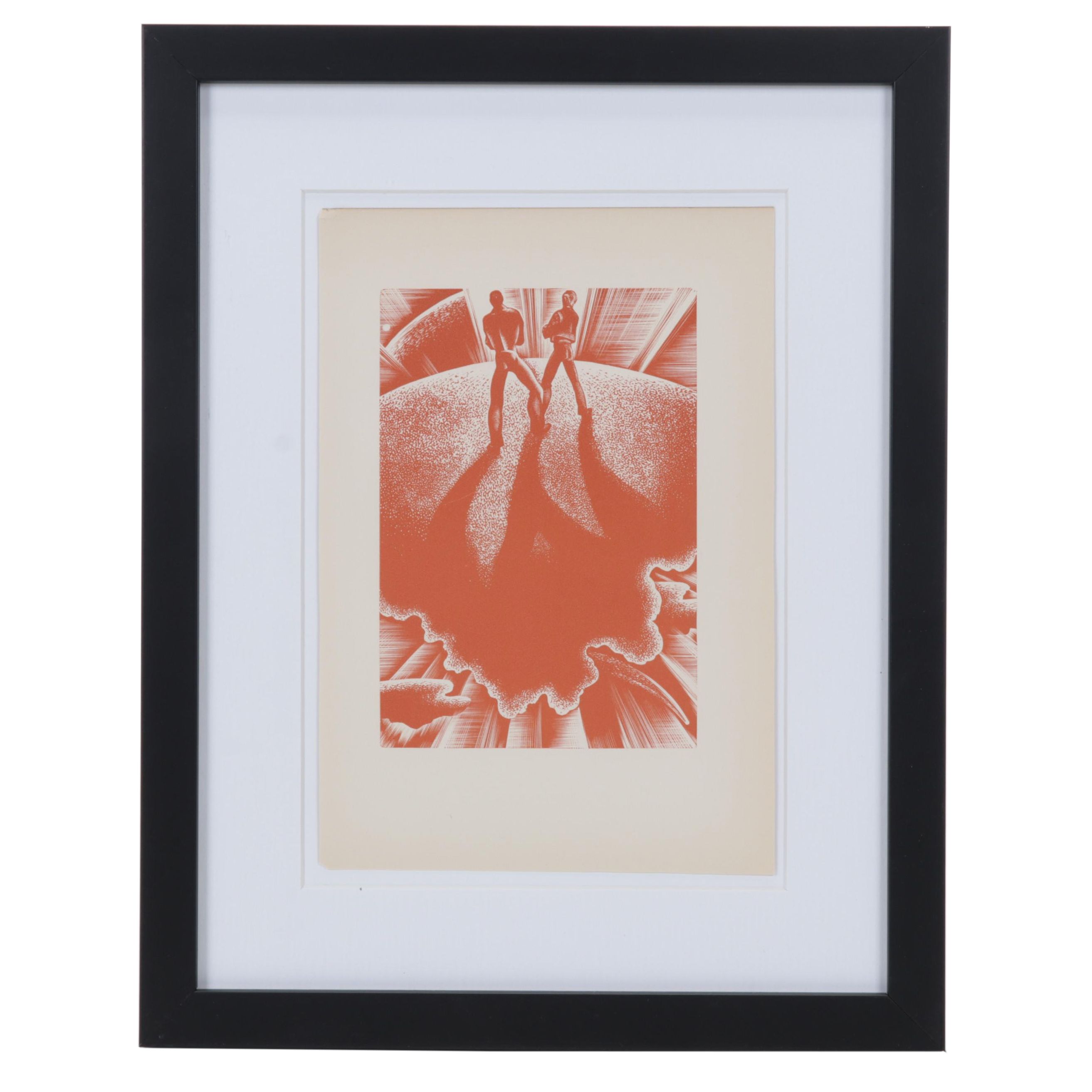 Lynd Ward Art Deco Woodcut From "Wild Pilgrimage," 1932