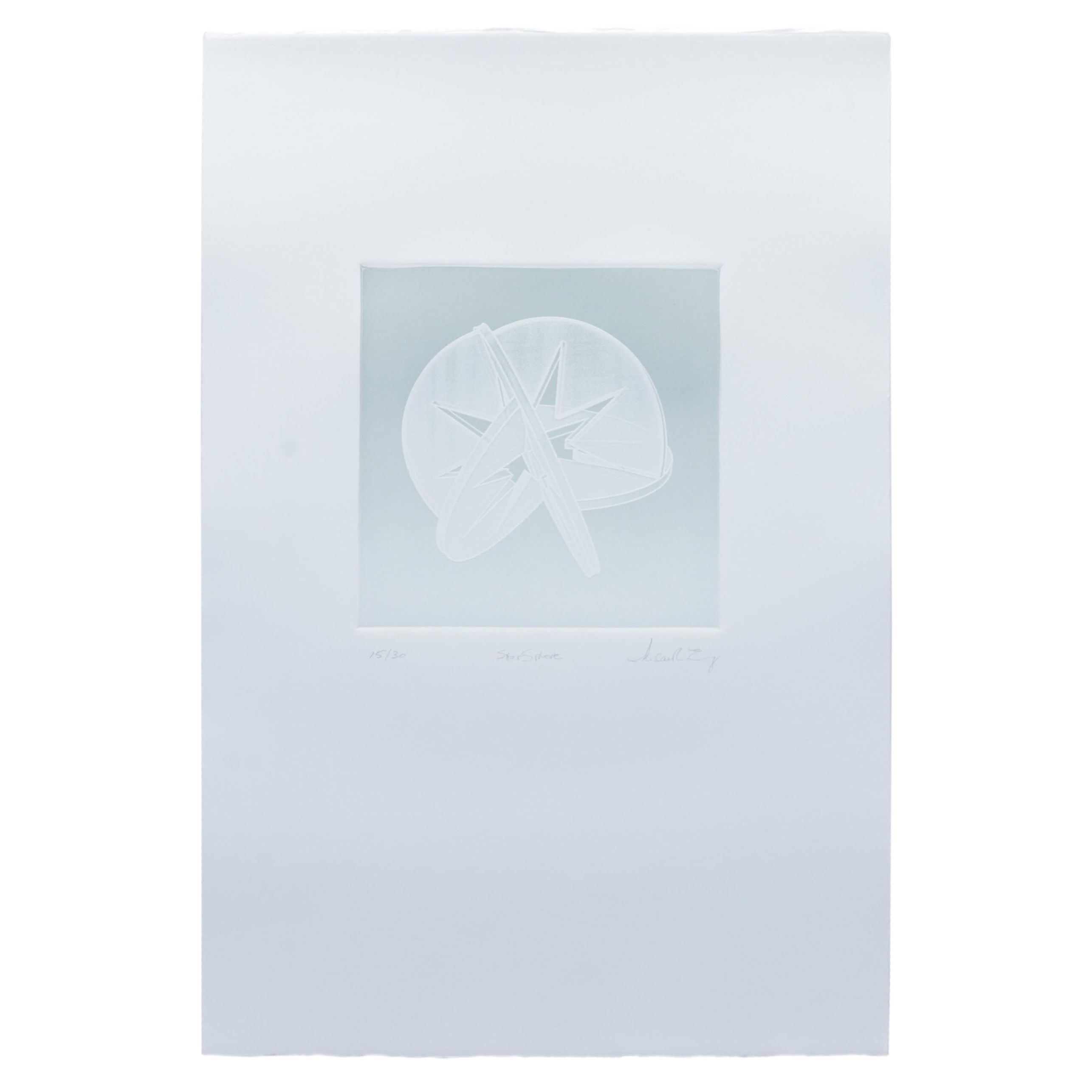 Susan Ewing Embossed Print "Star Sphere," 2013