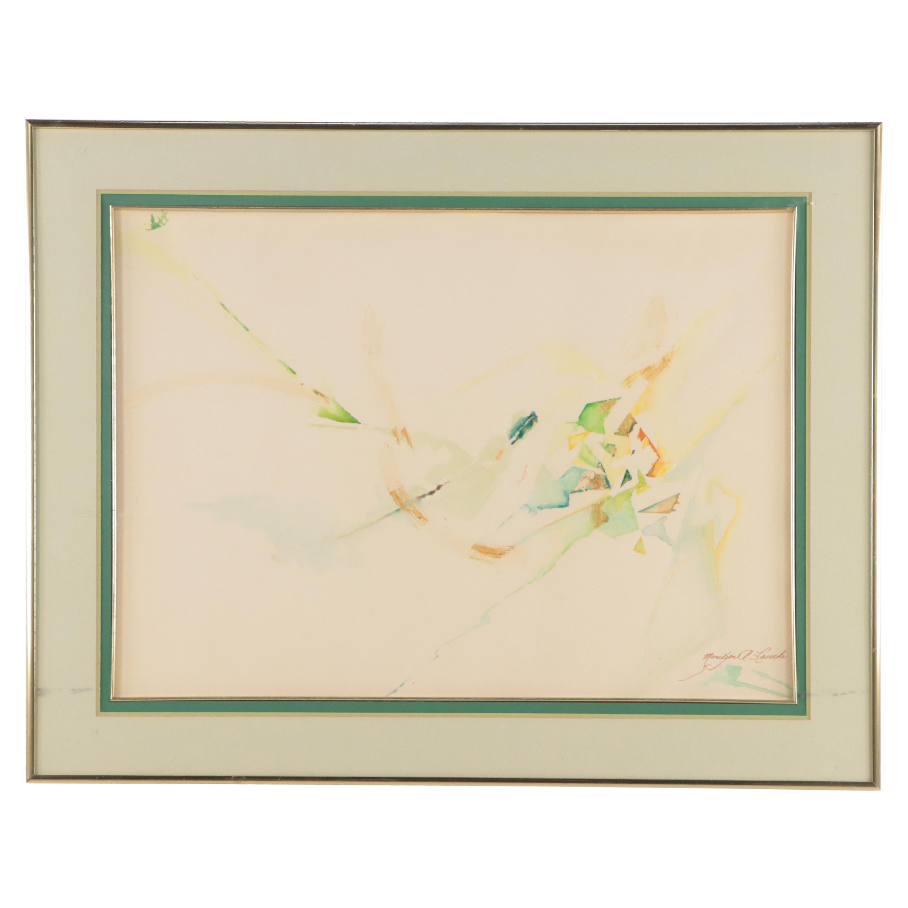 Non-objective Watercolor Painting