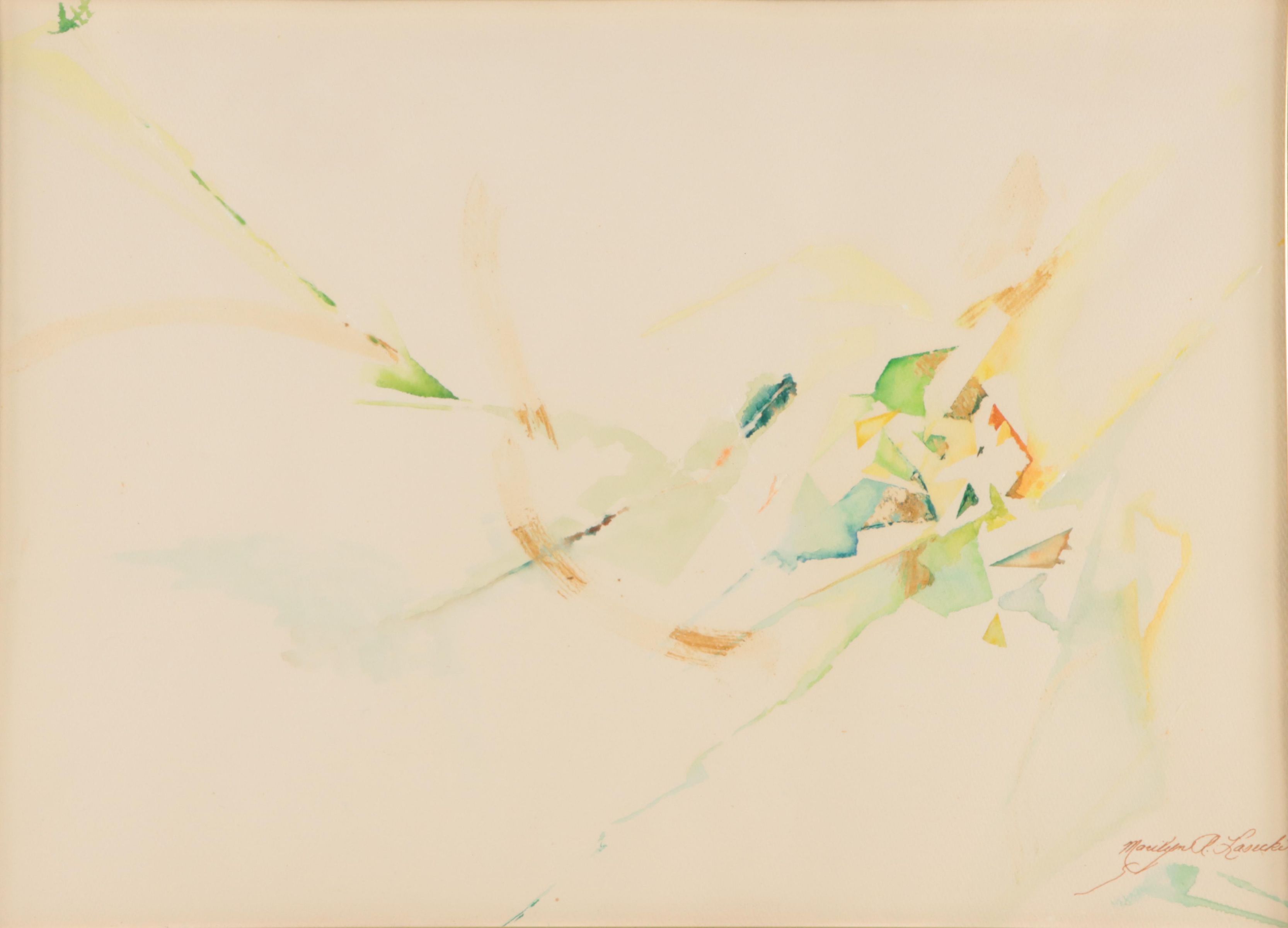 Non-objective Watercolor Painting