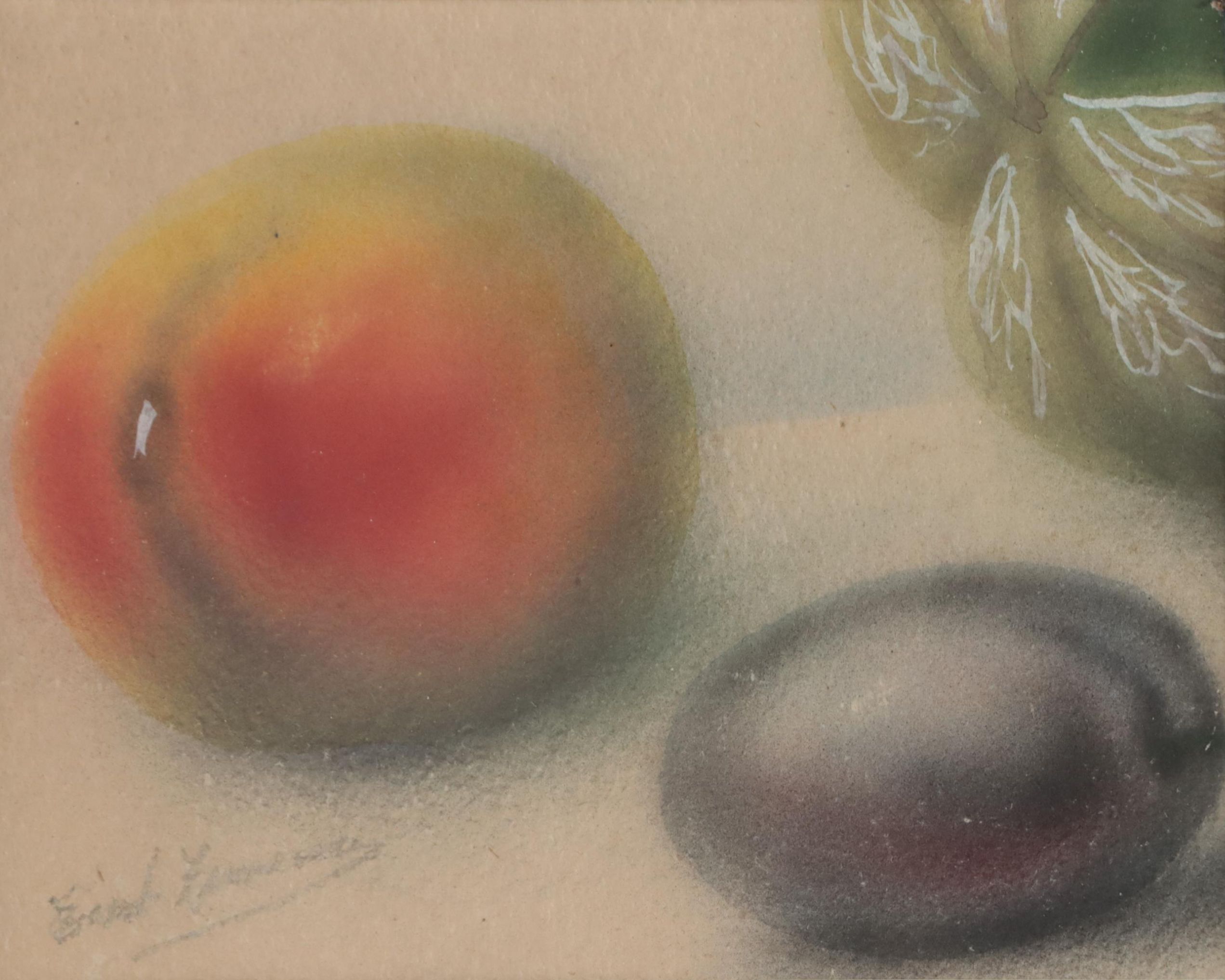 Mixed Media Painting of Fruit Still Life