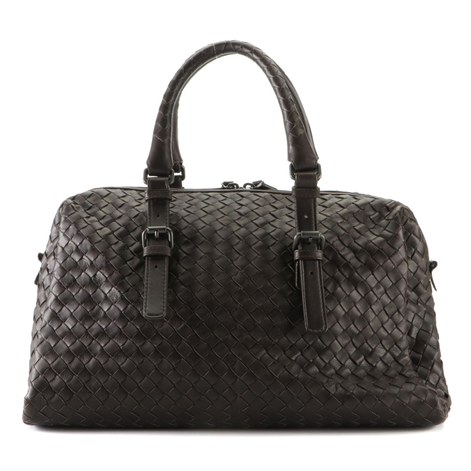 Bottega Veneta New Boston Bag in Intrecciato Nappa Leather