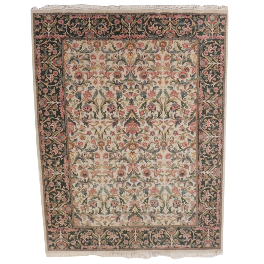 9'1 x 12'8 Hand-Knotted Sino-Persian Tabriz Room Sized Rug