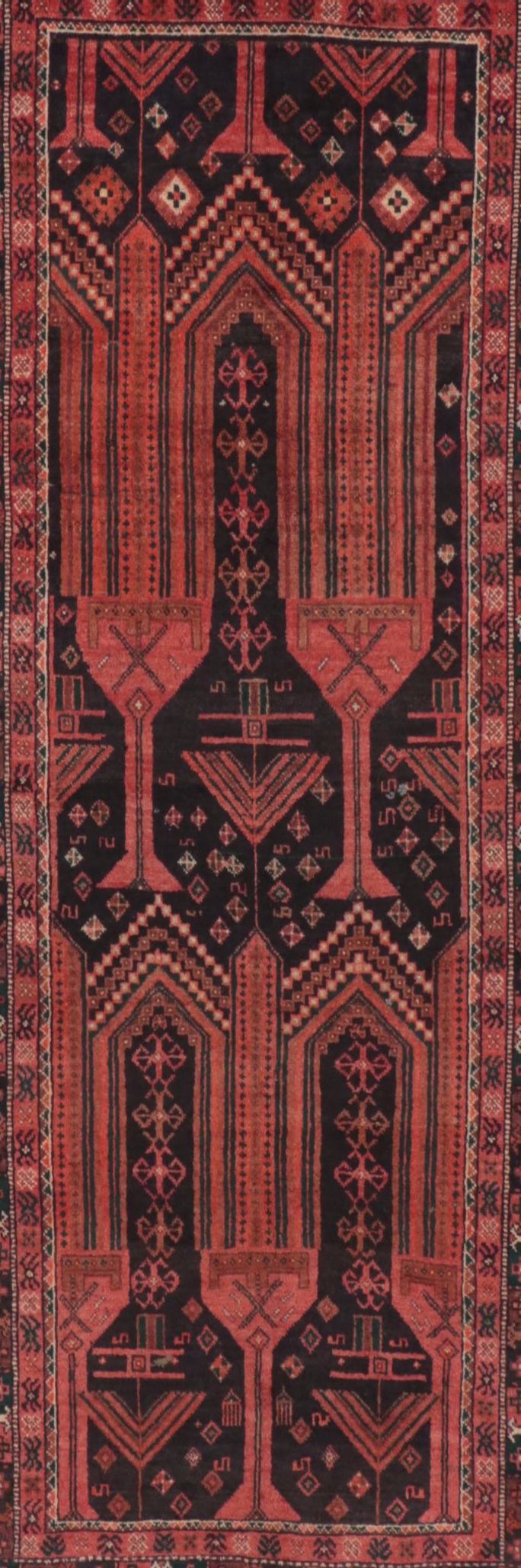 3'8 x 8'9 Hand-Knotted Northwest Persian Area Rug