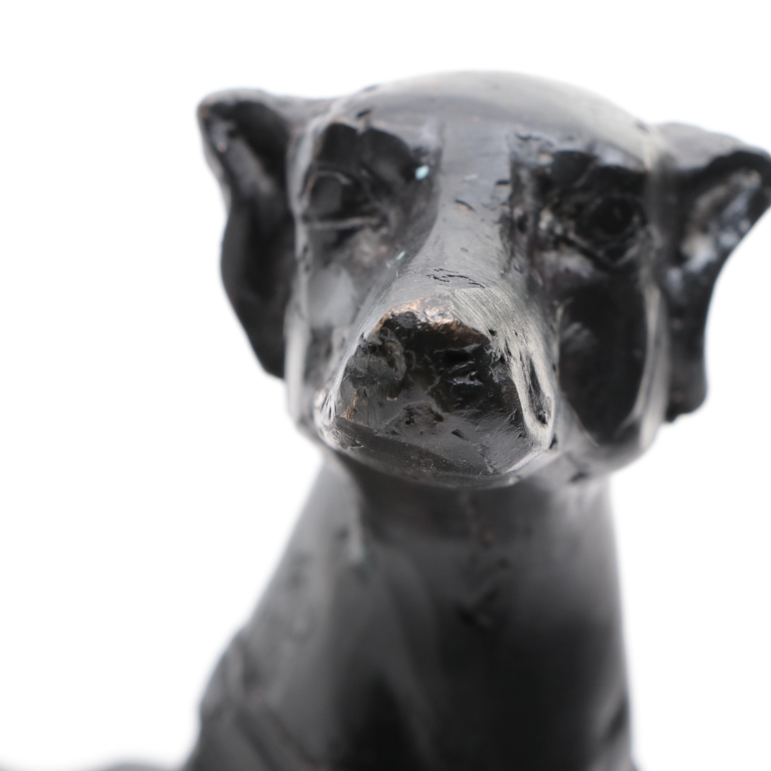 Cast Metal Greyhound Figurine