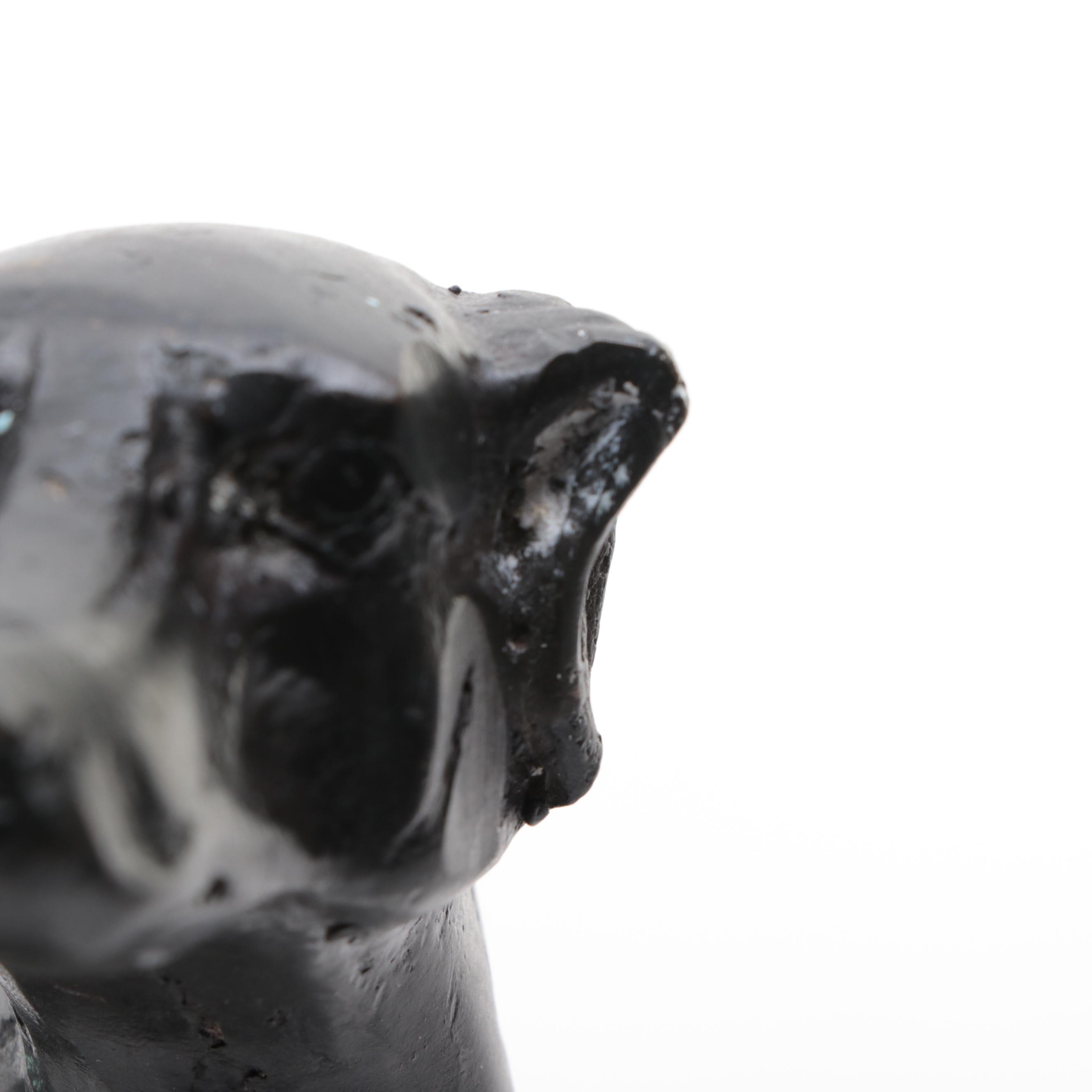 Cast Metal Greyhound Figurine