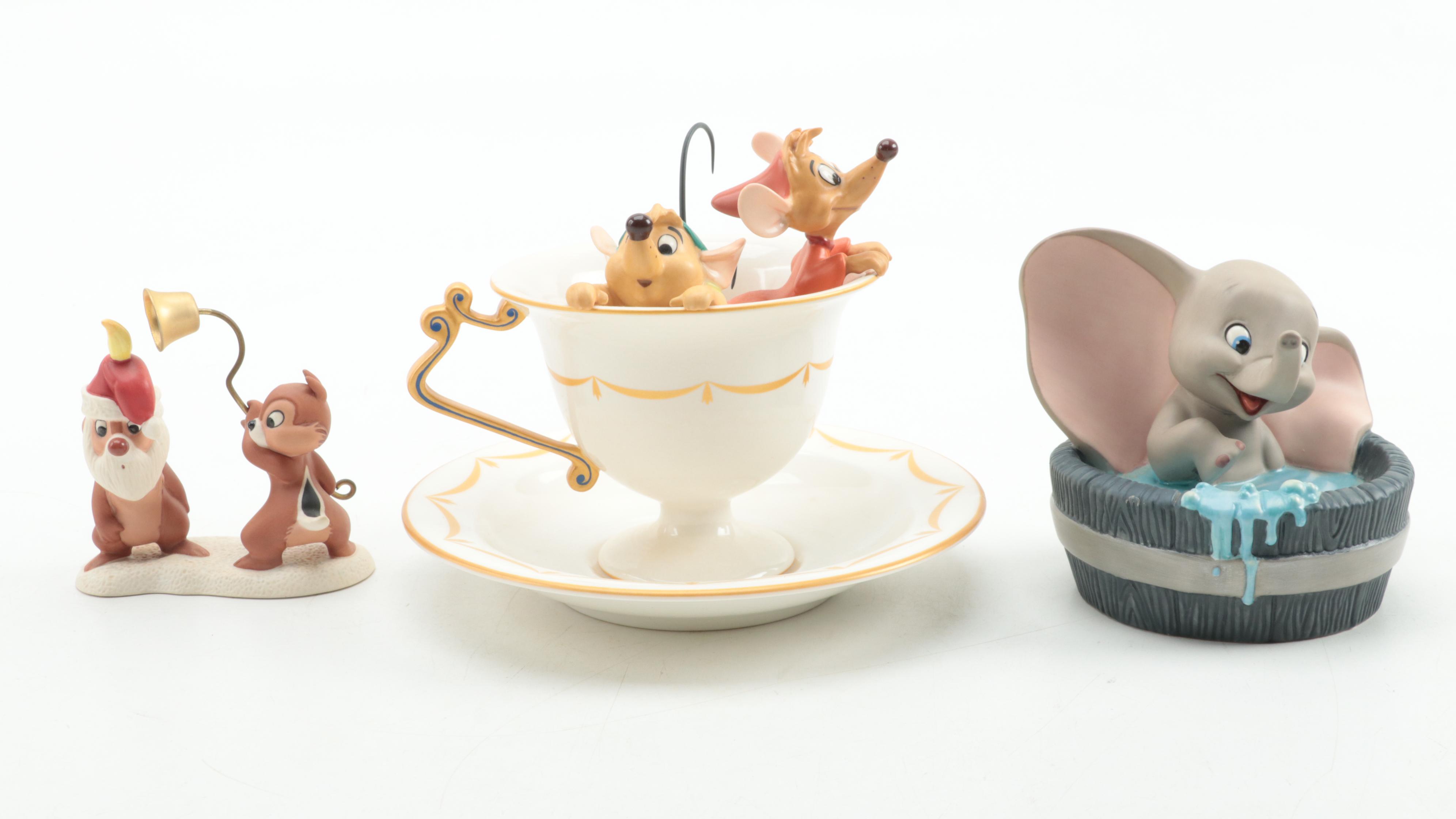 Walt Disney Classics Collection Ceramic Figurines, Late 20th Century