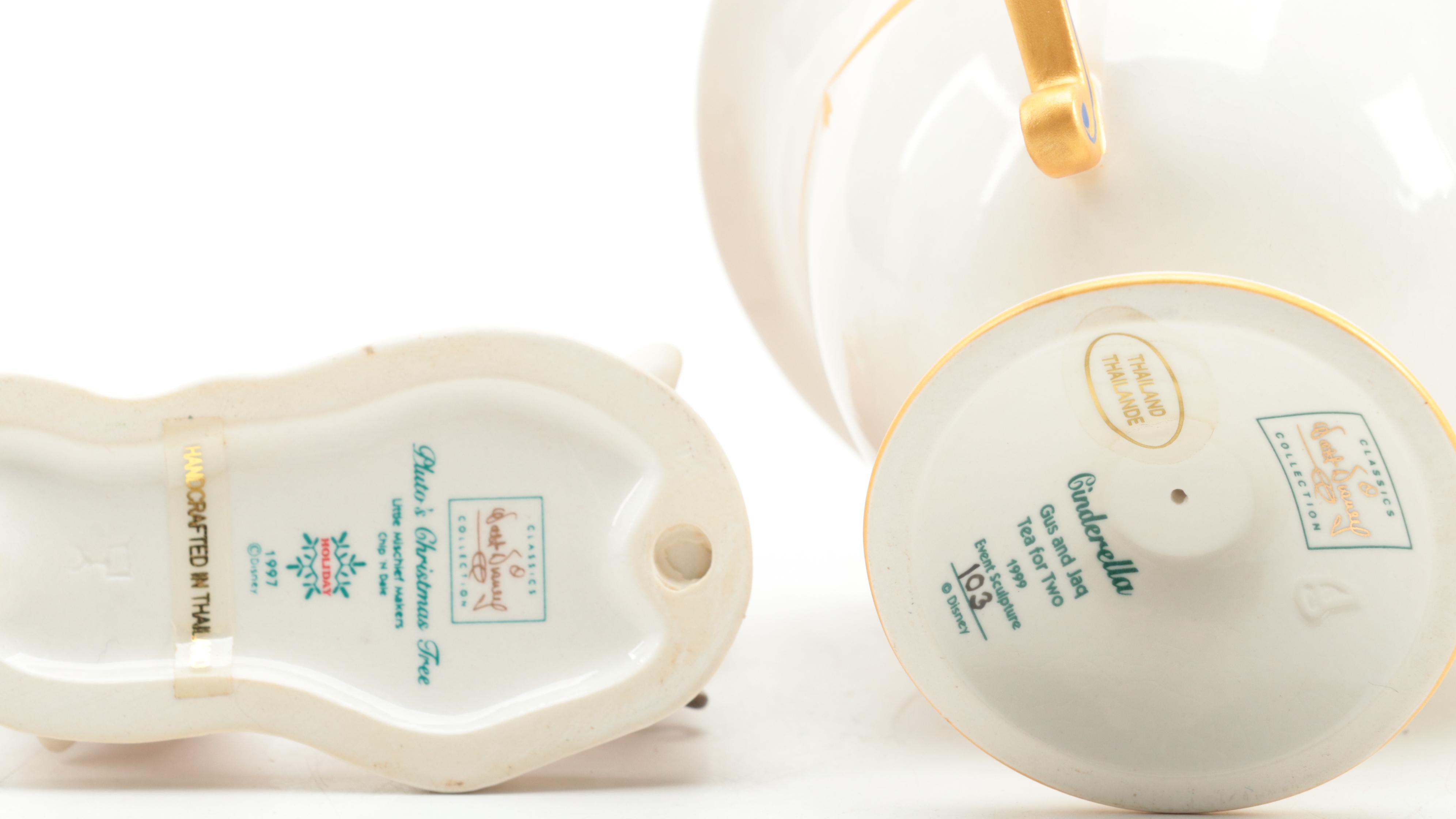 Walt Disney Classics Collection Ceramic Figurines, Late 20th Century