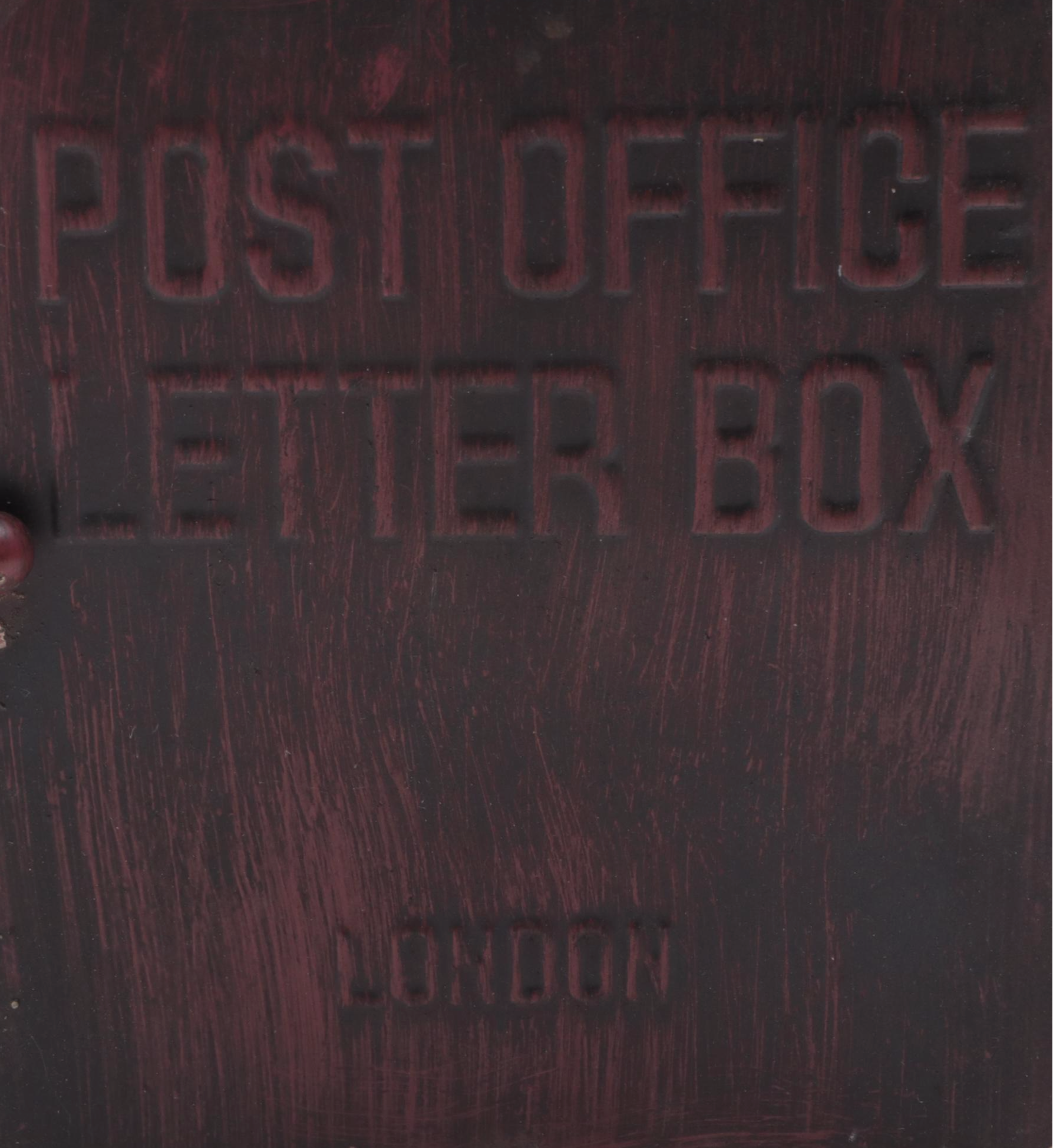 Late Victorian English Cast Metal Mail Letter Box