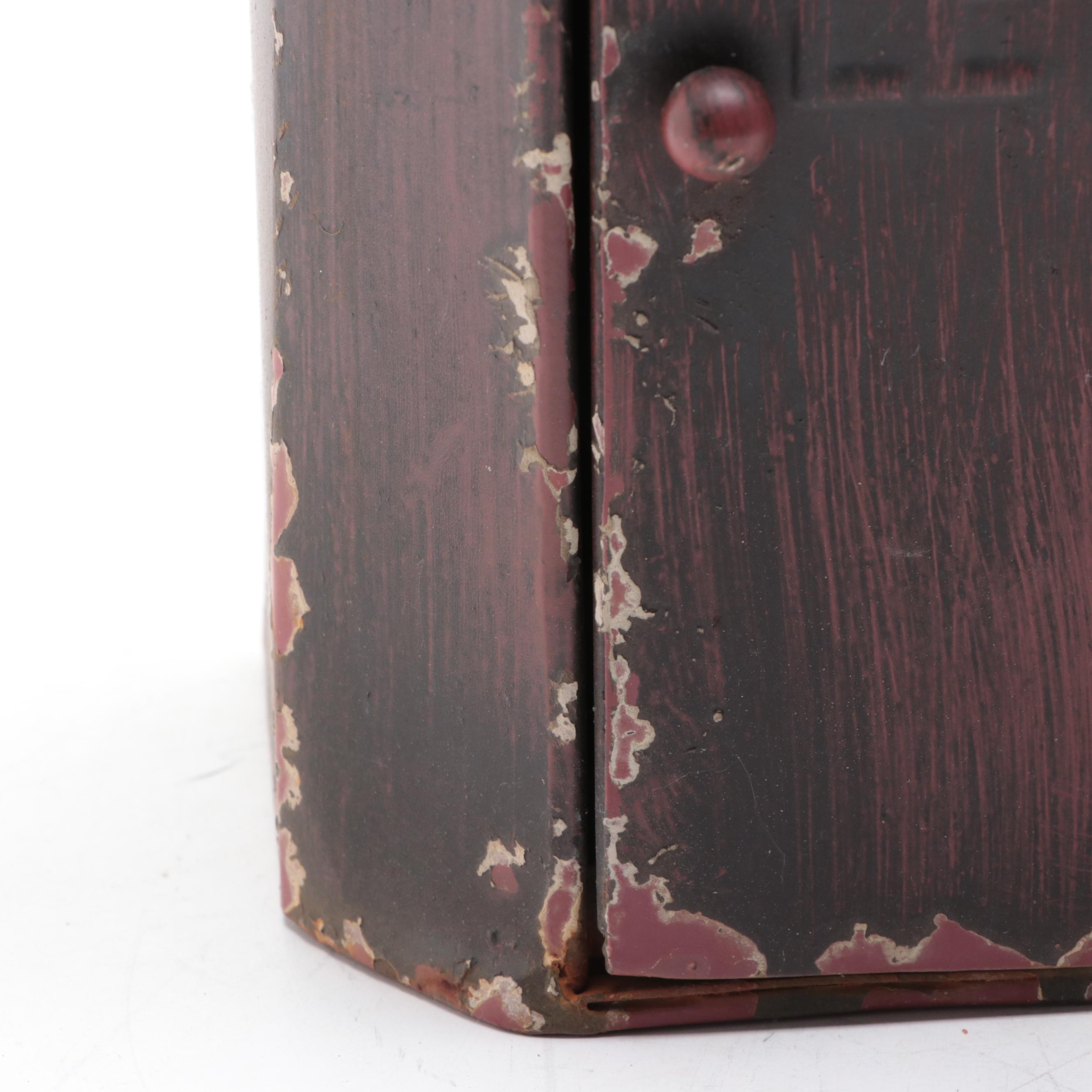 Late Victorian English Cast Metal Mail Letter Box