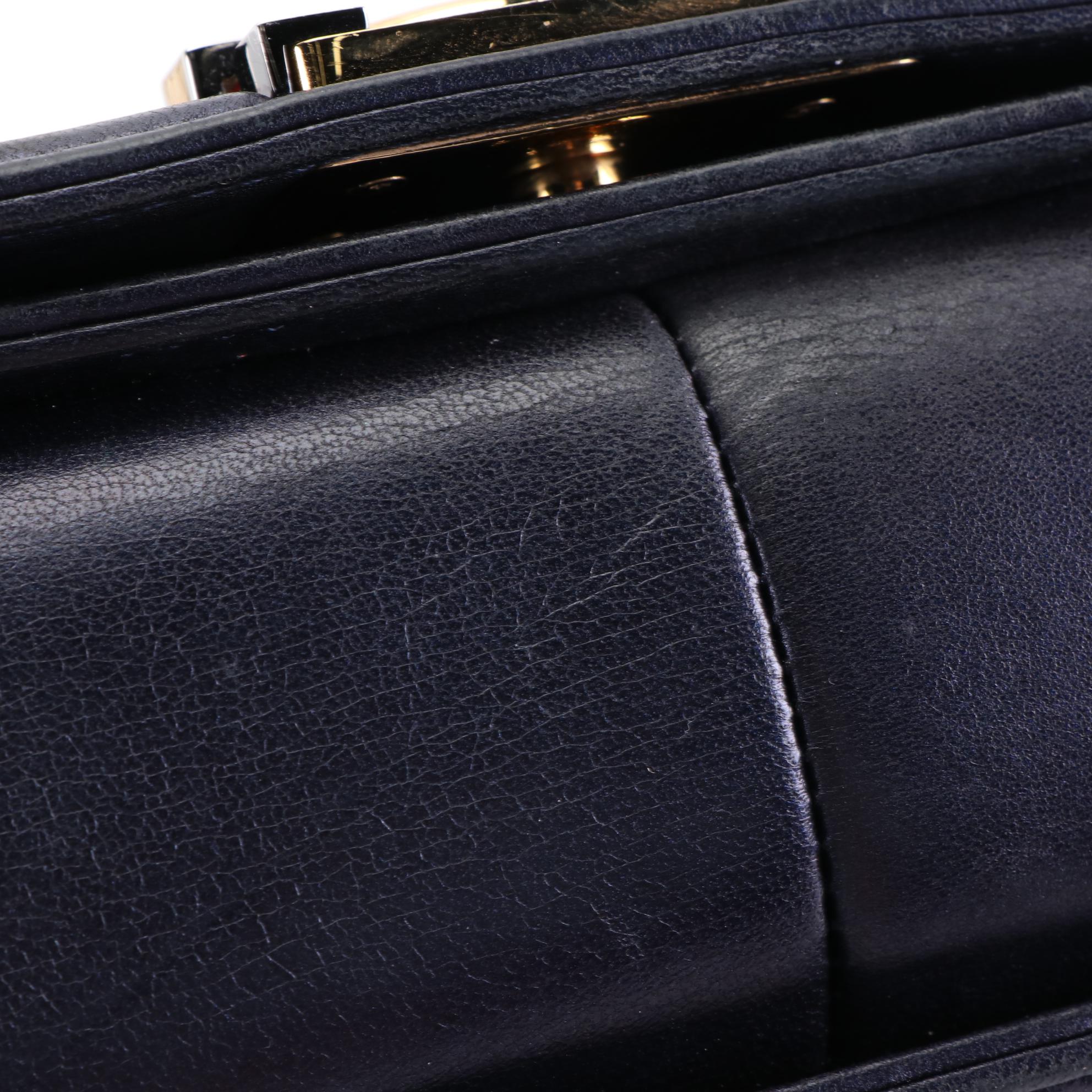 Chanel Large Boy Flap Bag in Cube-Embossed Lambskin Leather