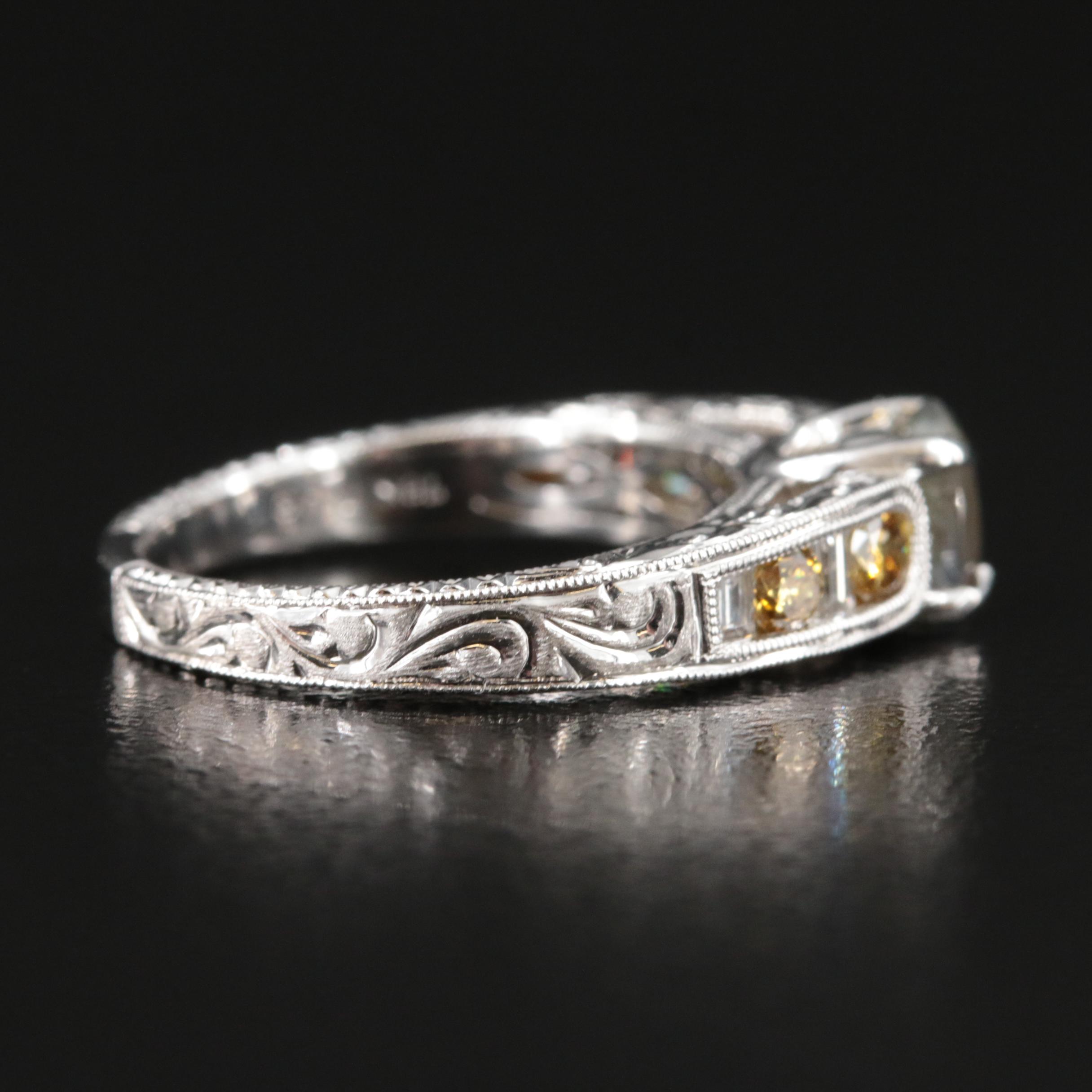 18K Alexandrite and Diamond Ring with GIA Report