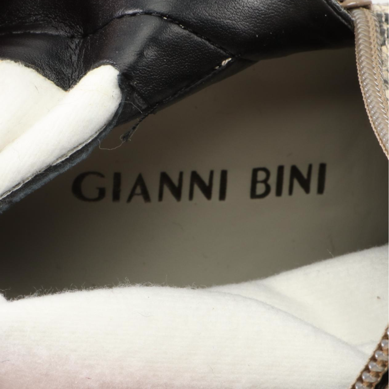 Gianni Bini Knee-High Boots in Faux Python Snakeskin