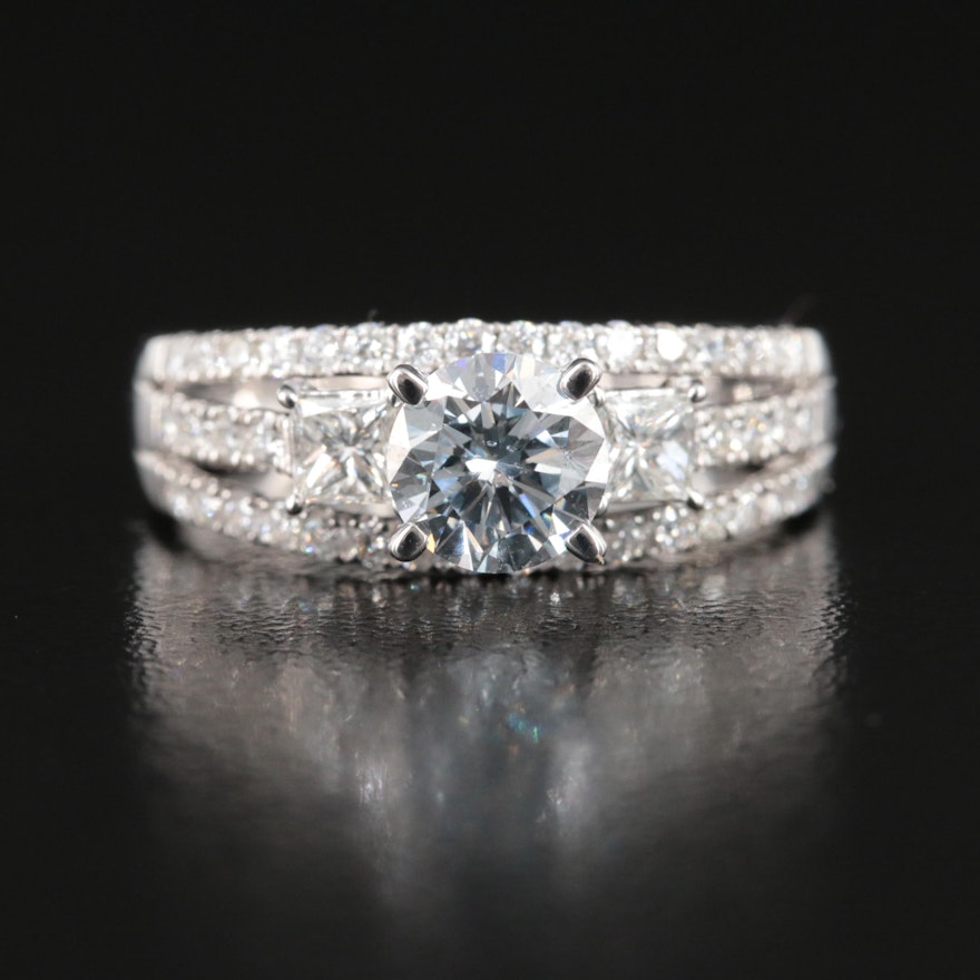 14K 1.57 CTW Lab Grown Diamond Ring