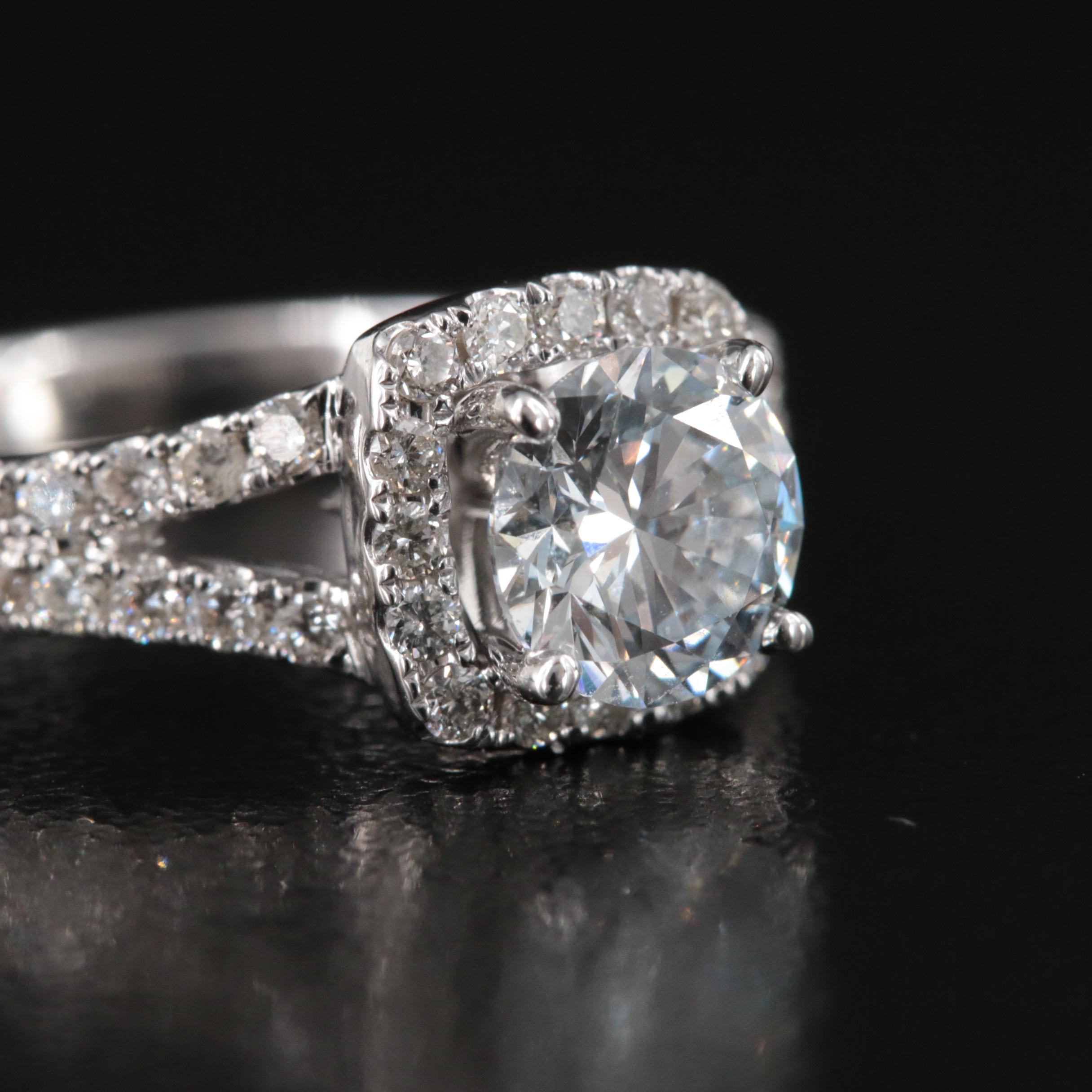 14K Lab Grown 1.50 CTW Diamond Ring