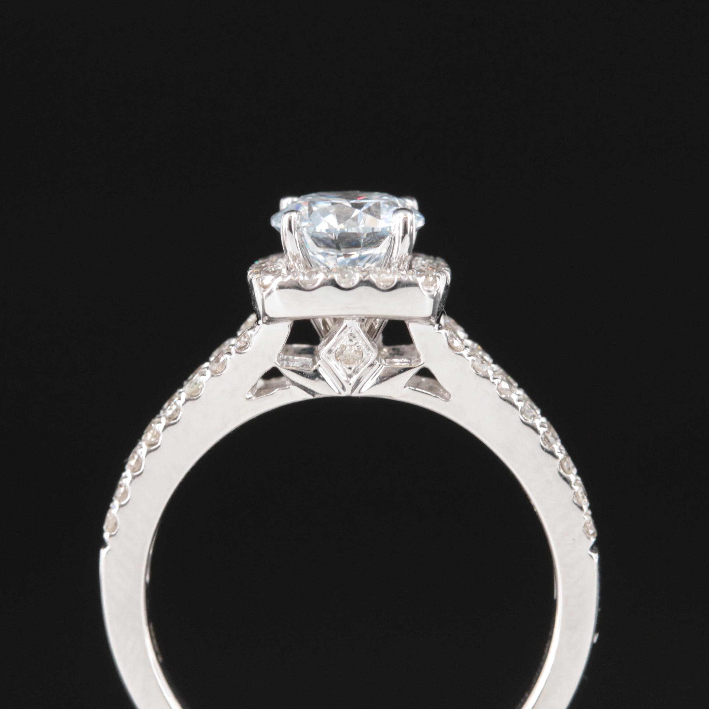 14K Lab Grown 1.50 CTW Diamond Ring