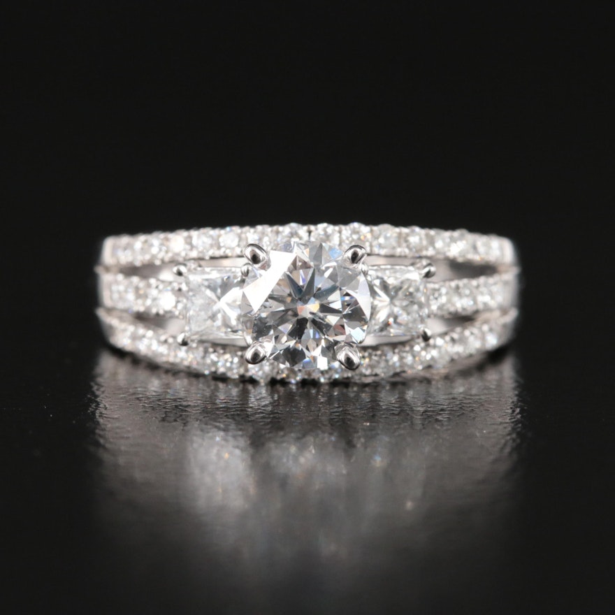 14K 1.47 CTW Lab Grown Diamond Ring