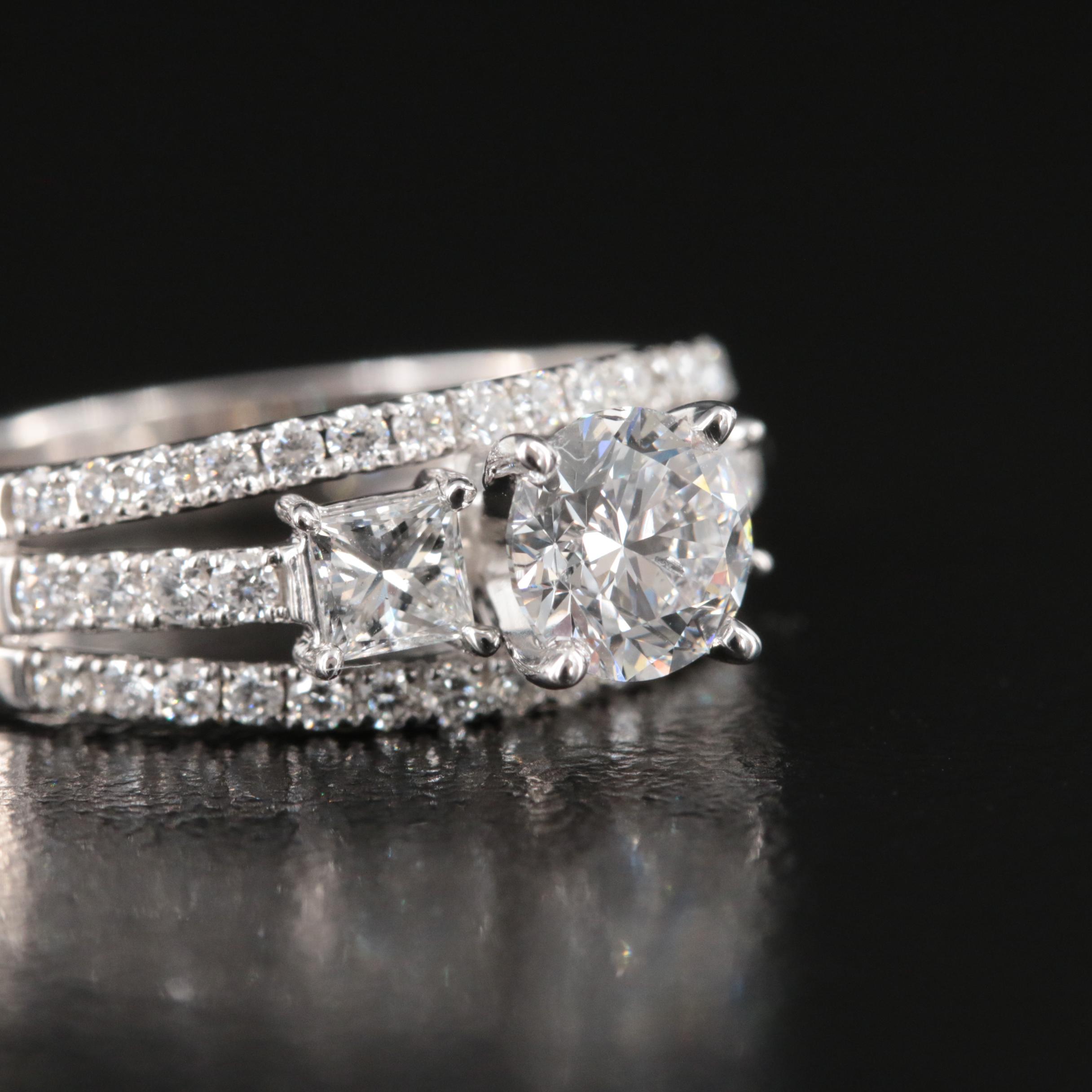 14K 1.47 CTW Lab Grown Diamond Ring