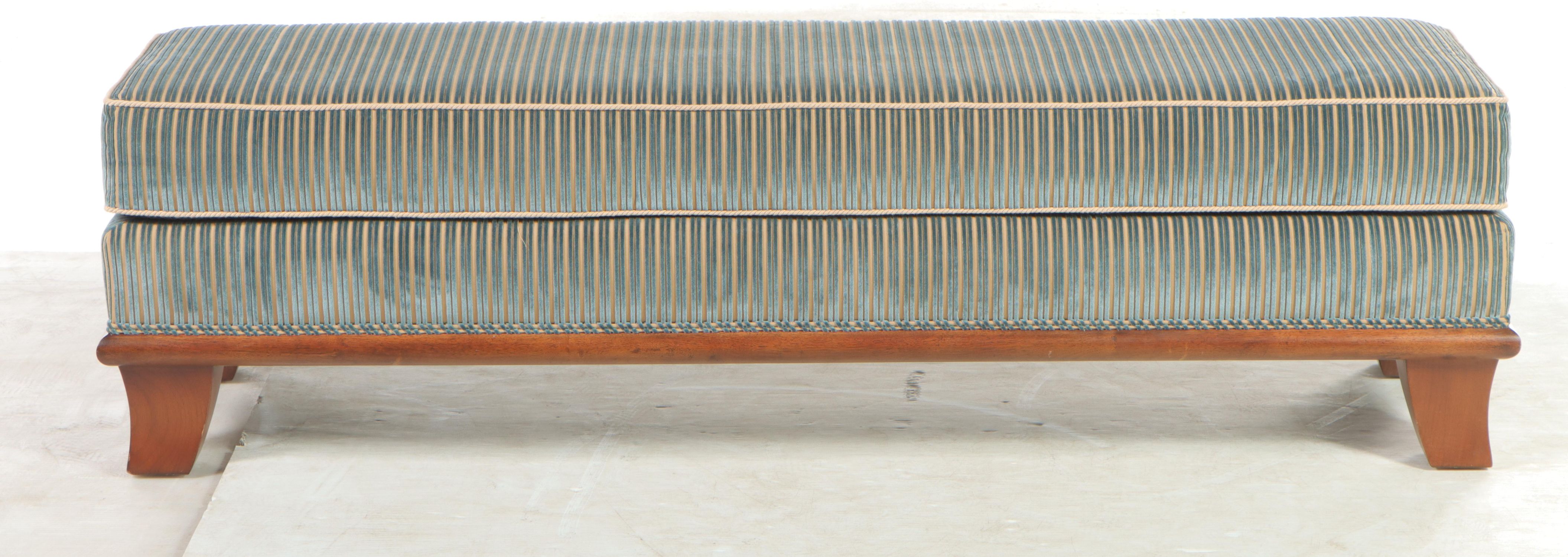Interior Crafts Inc. Custom-Upholstered Hardwood Bench