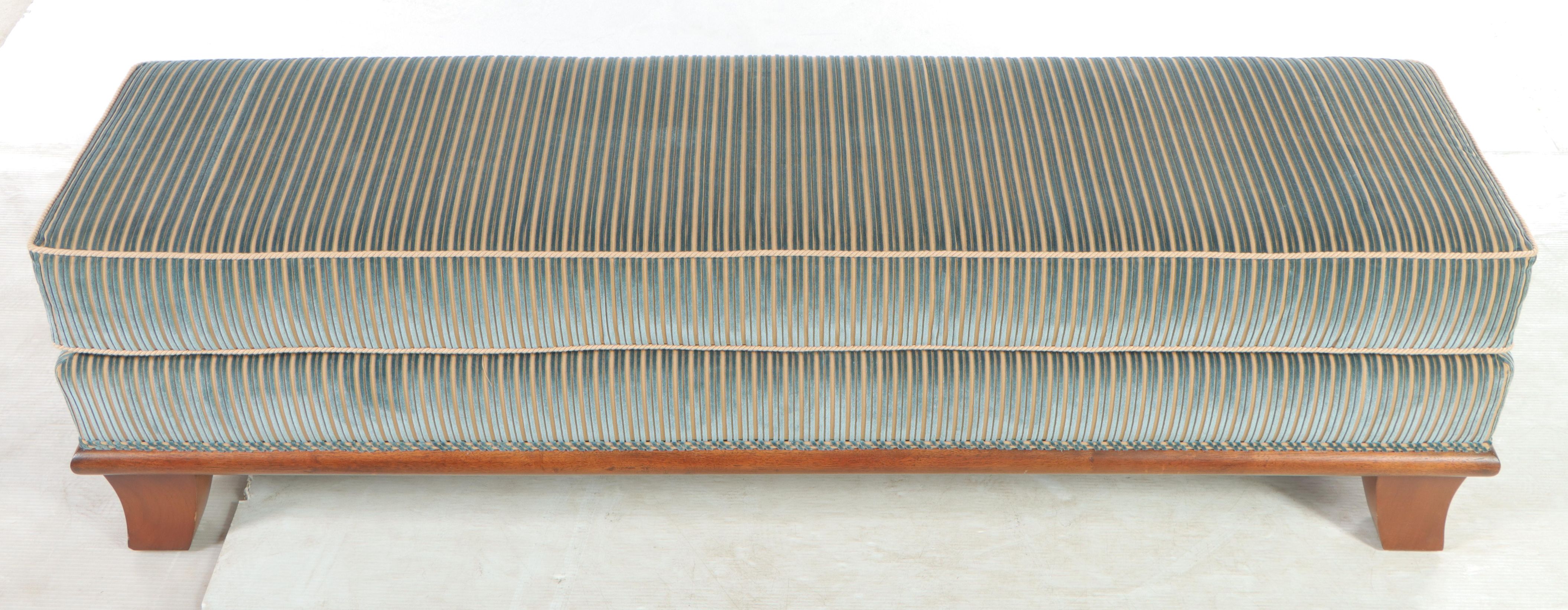 Interior Crafts Inc. Custom-Upholstered Hardwood Bench