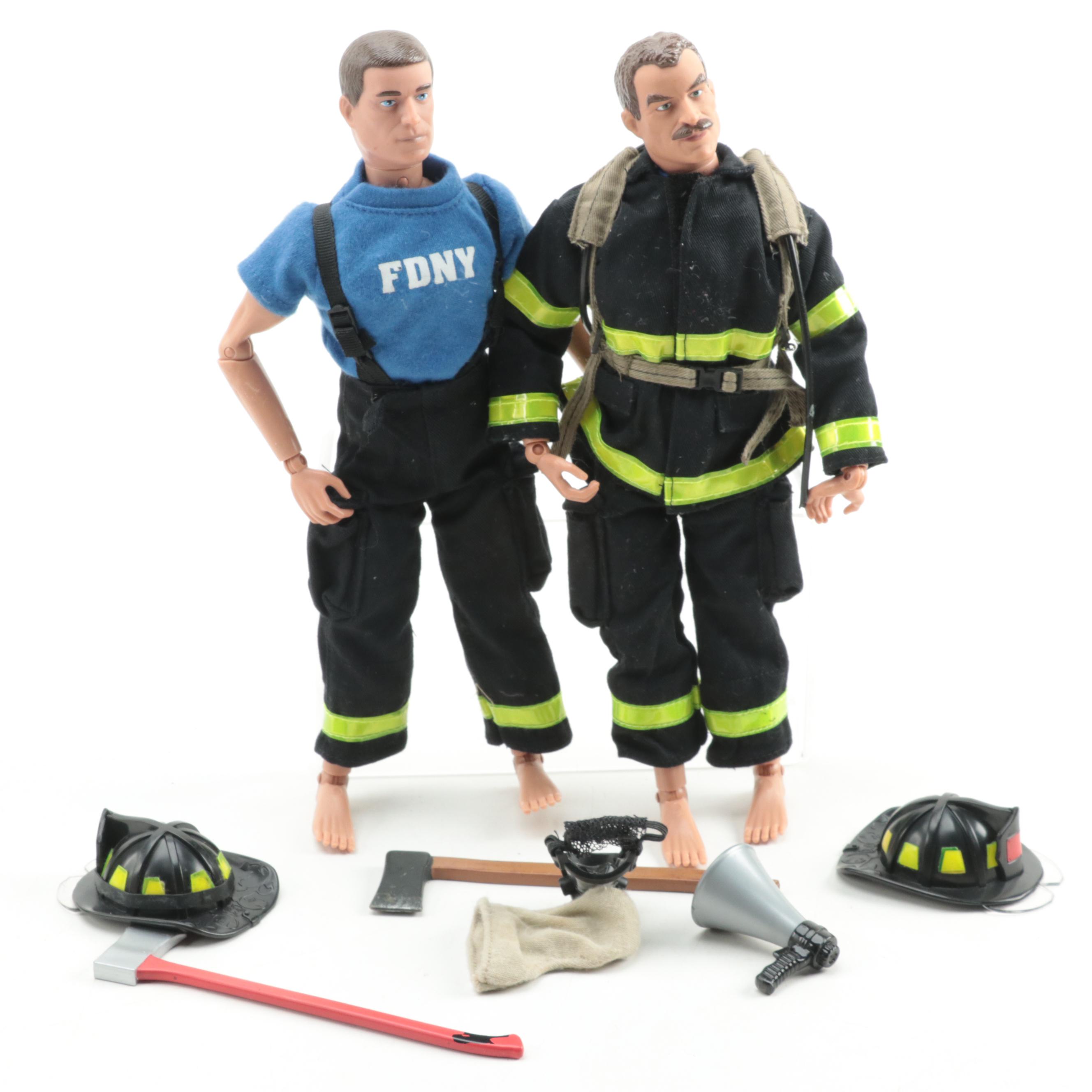 Hasbro G.I Joe and M&C Military, Fire Action Figures with Clothing, Accessories