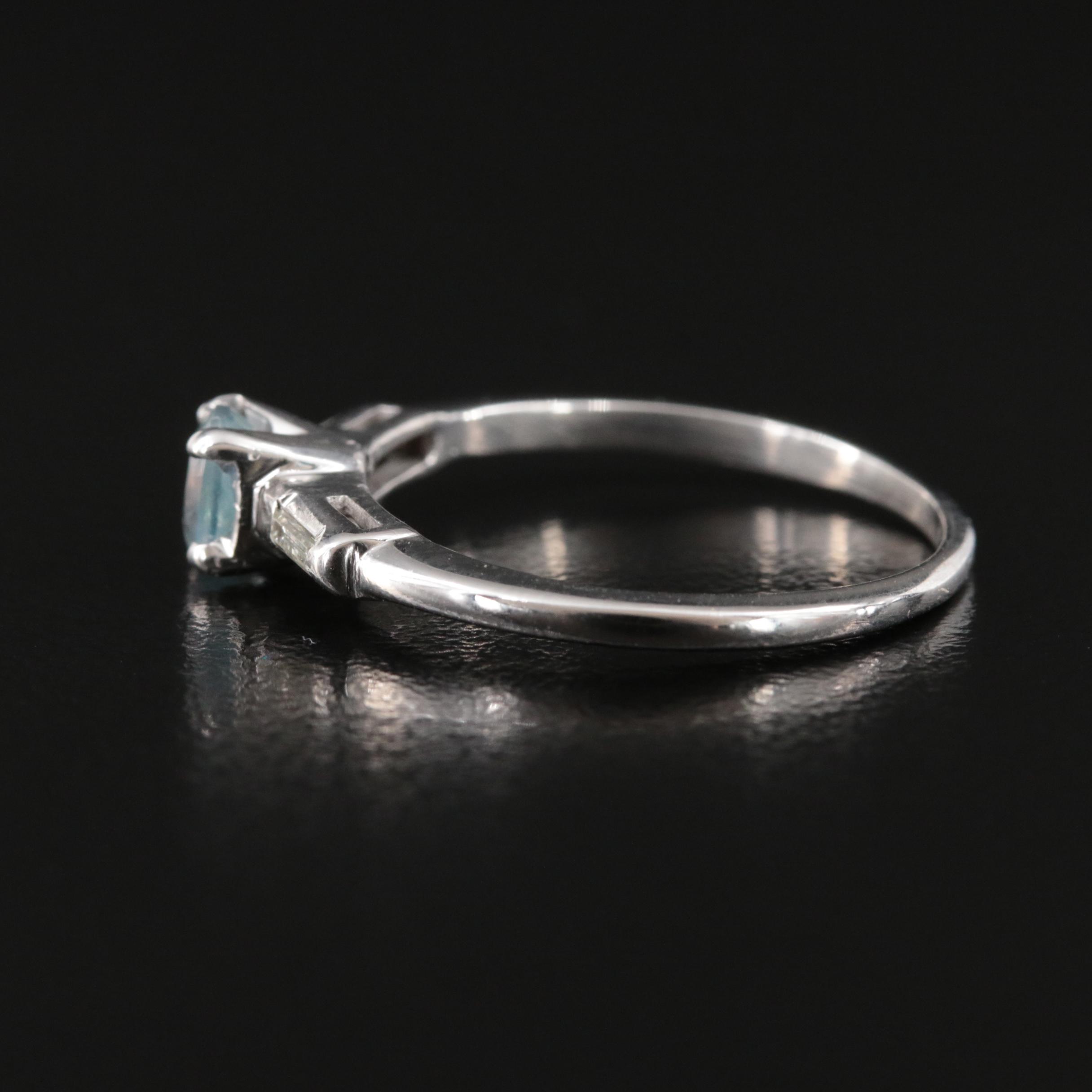 14K Alexandrite and Diamond Ring