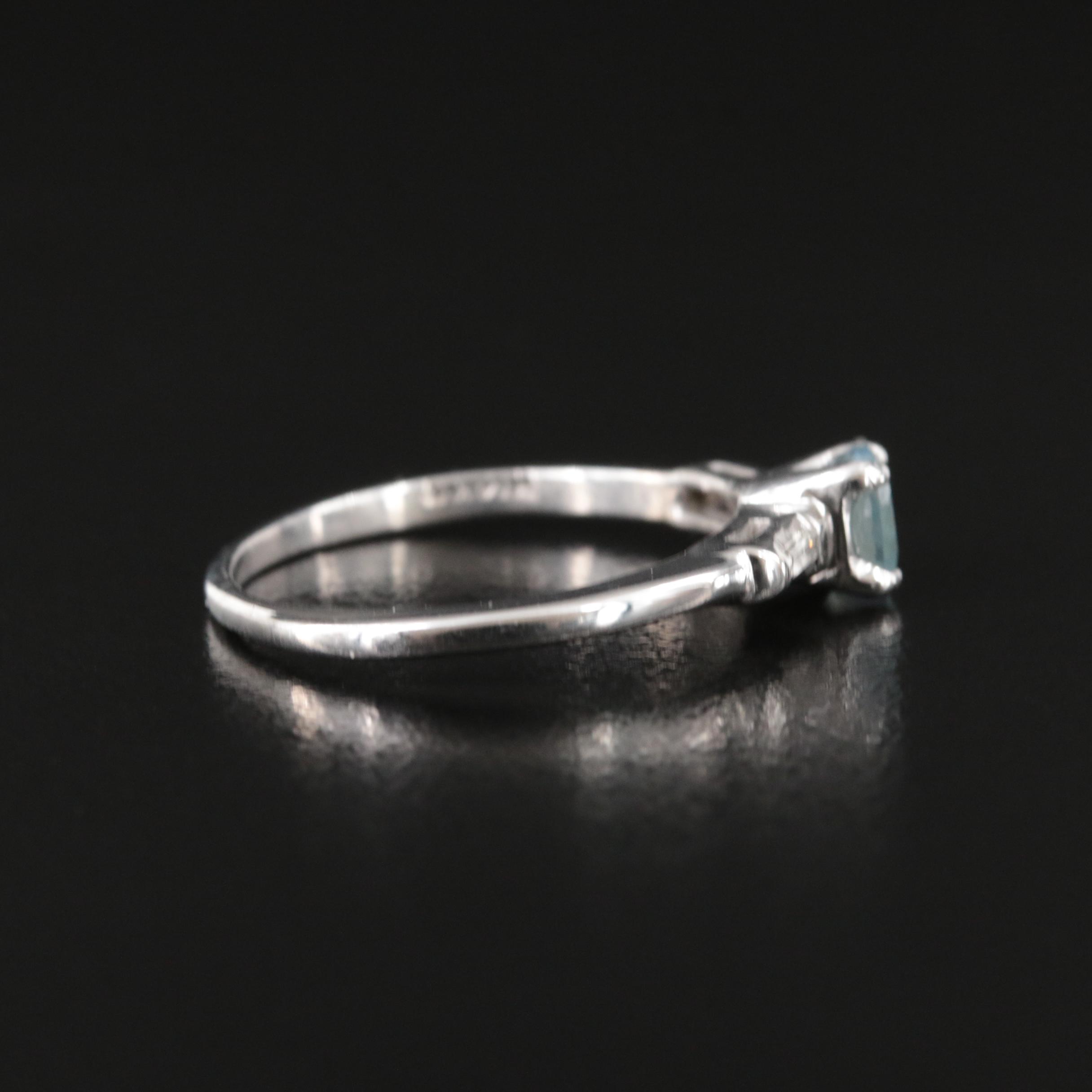 14K Alexandrite and Diamond Ring