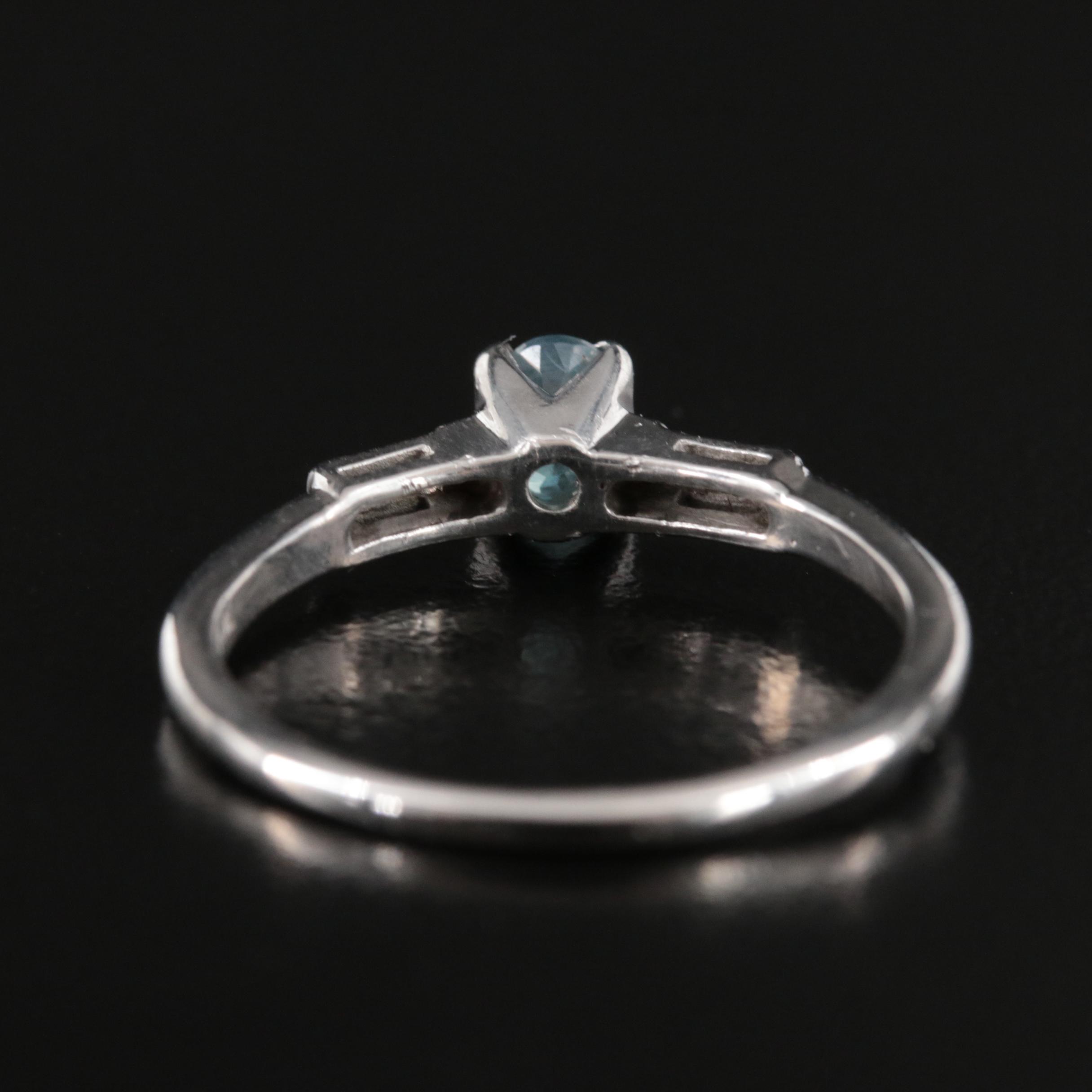 14K Alexandrite and Diamond Ring