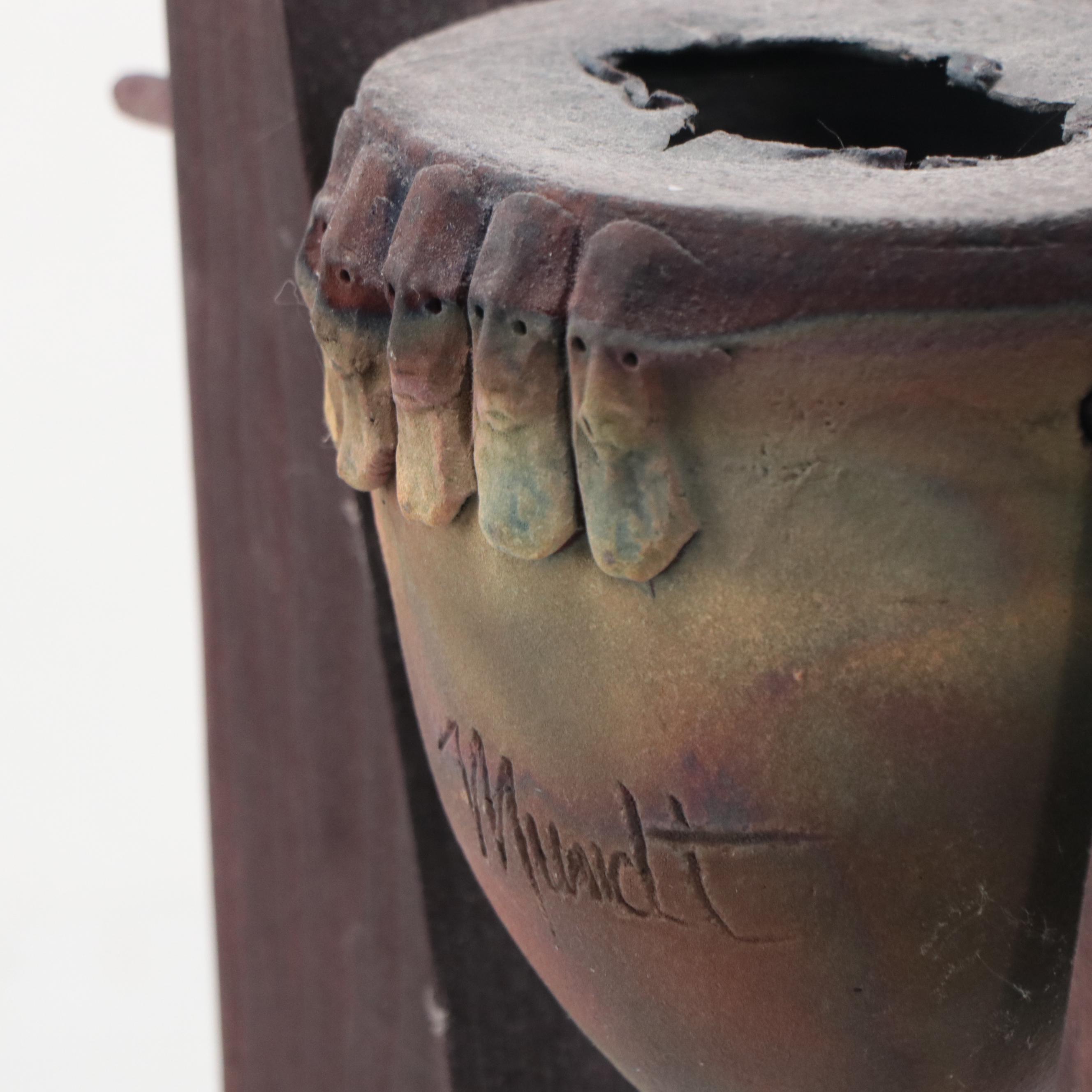 Phile Mundt Raku Ceramic Sculpture