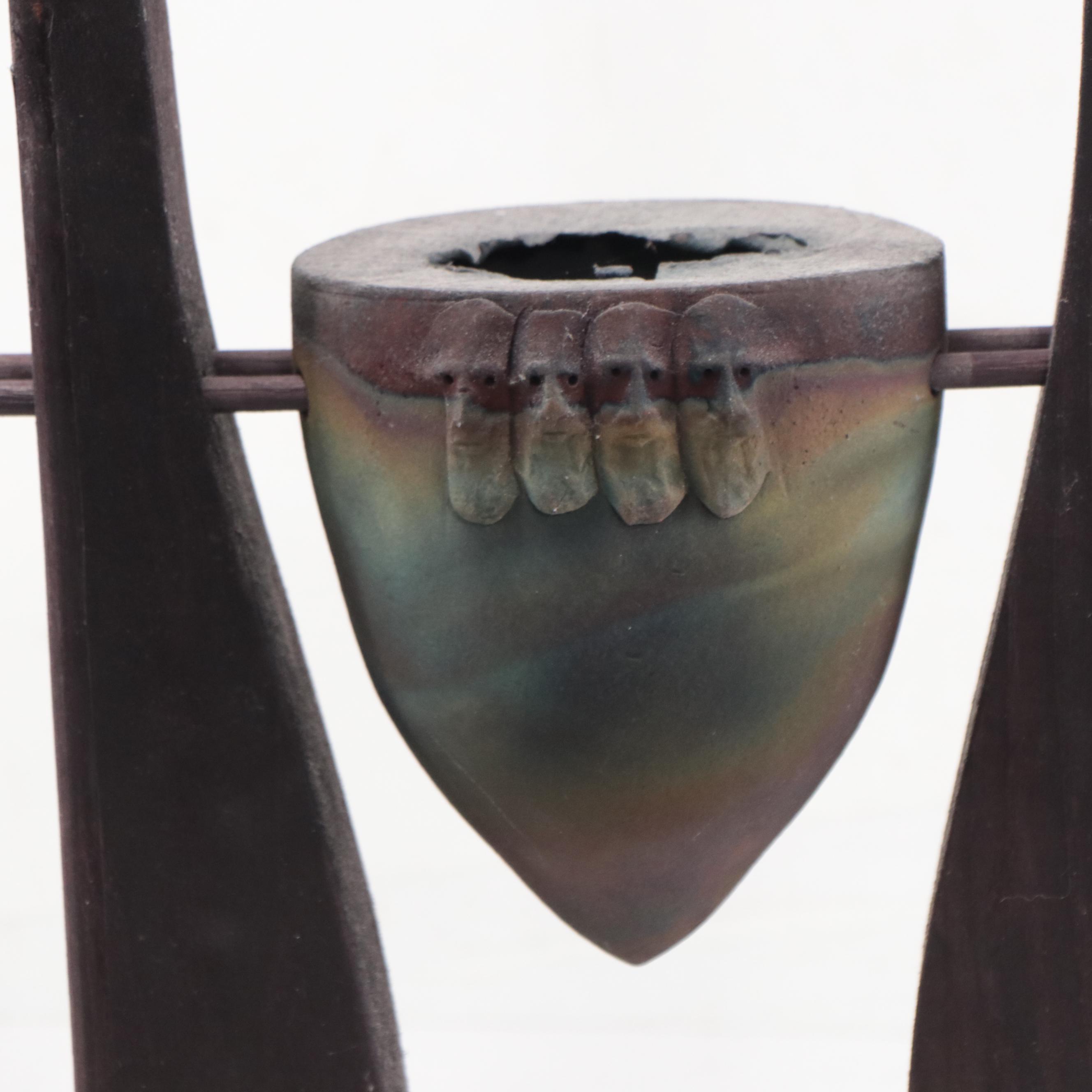 Phile Mundt Raku Ceramic Sculpture