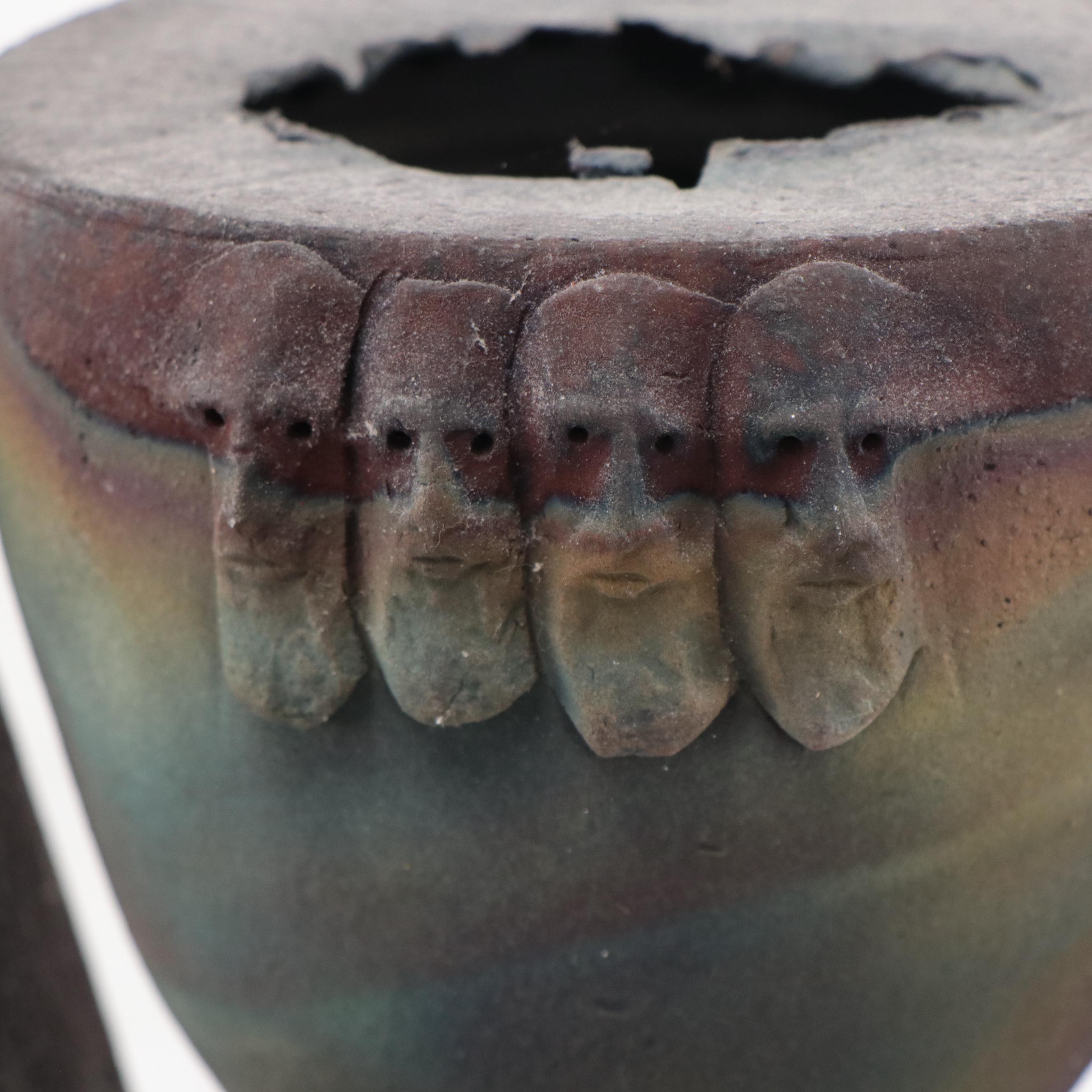 Phile Mundt Raku Ceramic Sculpture