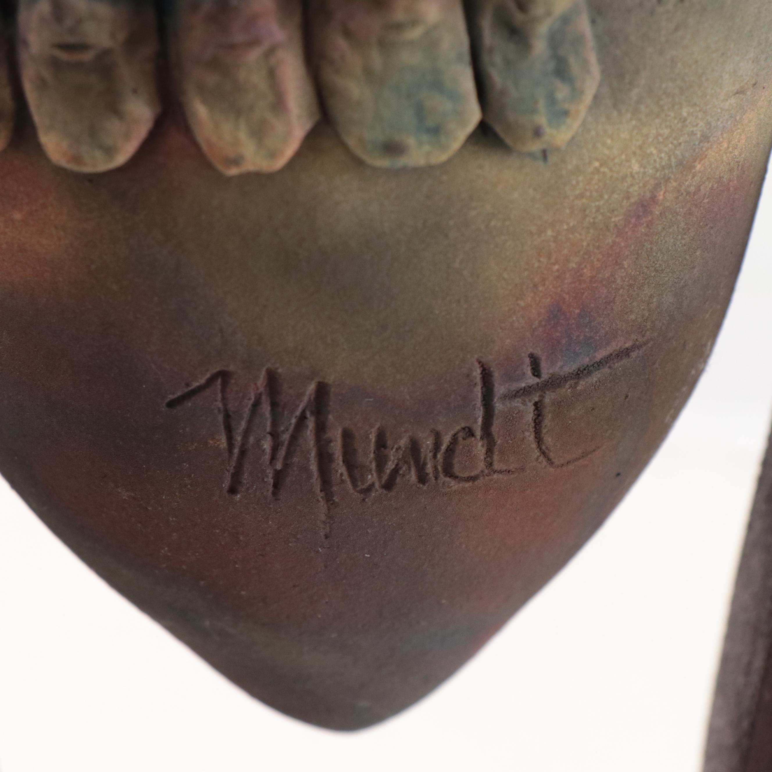Phile Mundt Raku Ceramic Sculpture