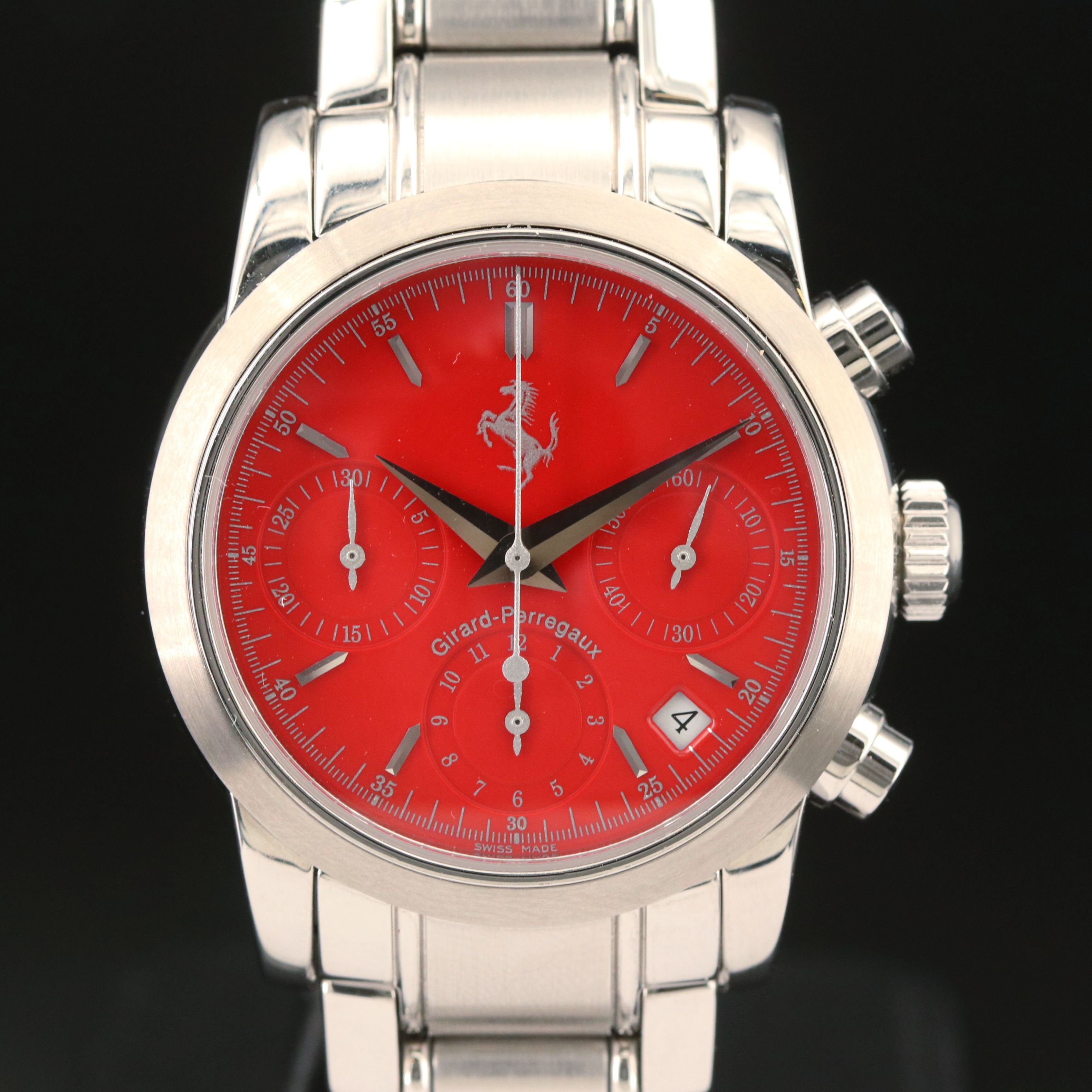 Girard Perregaux Ferrari Red Chronograph Steel Automatic Watch